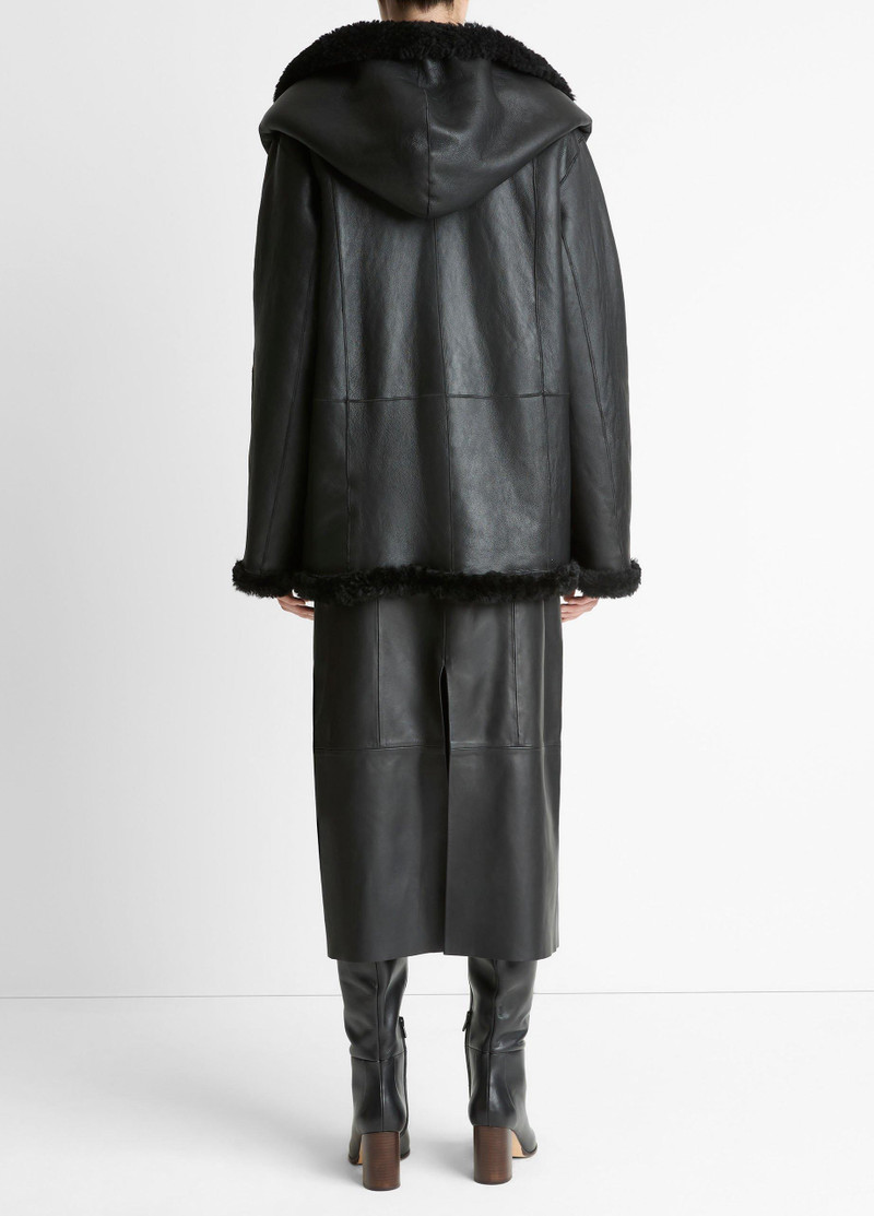 Vince Shearling Hooded Jacket outlook