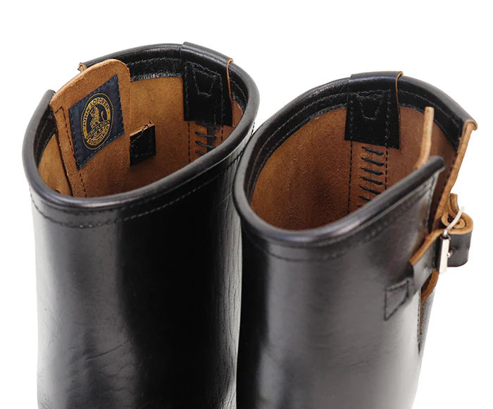 PRE-SALE LK-003 Wabash Engineer Boots Shinki Hikaku Horsebutt Black - 7