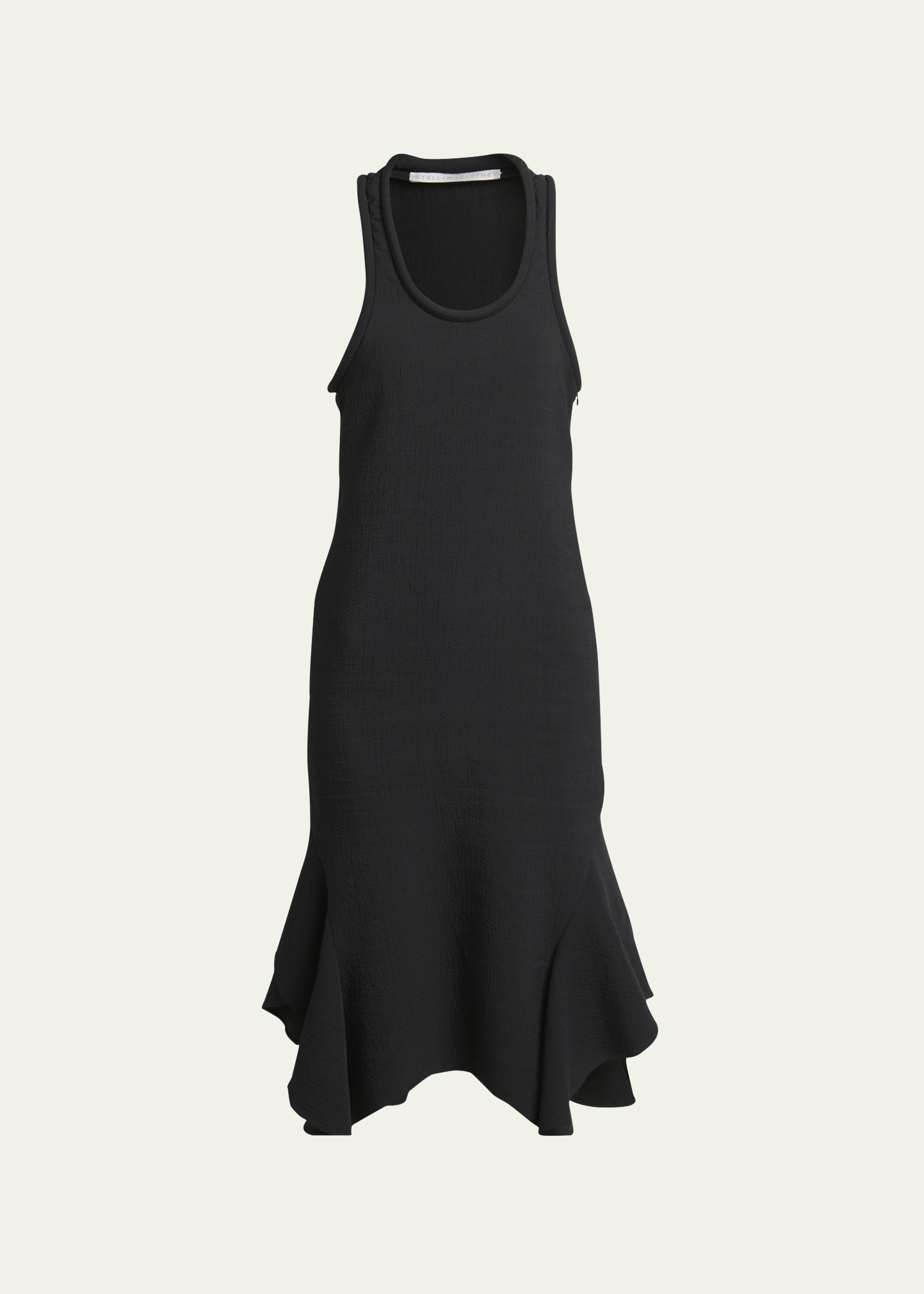 Ruffle Hem Tank Midi Dress - 1