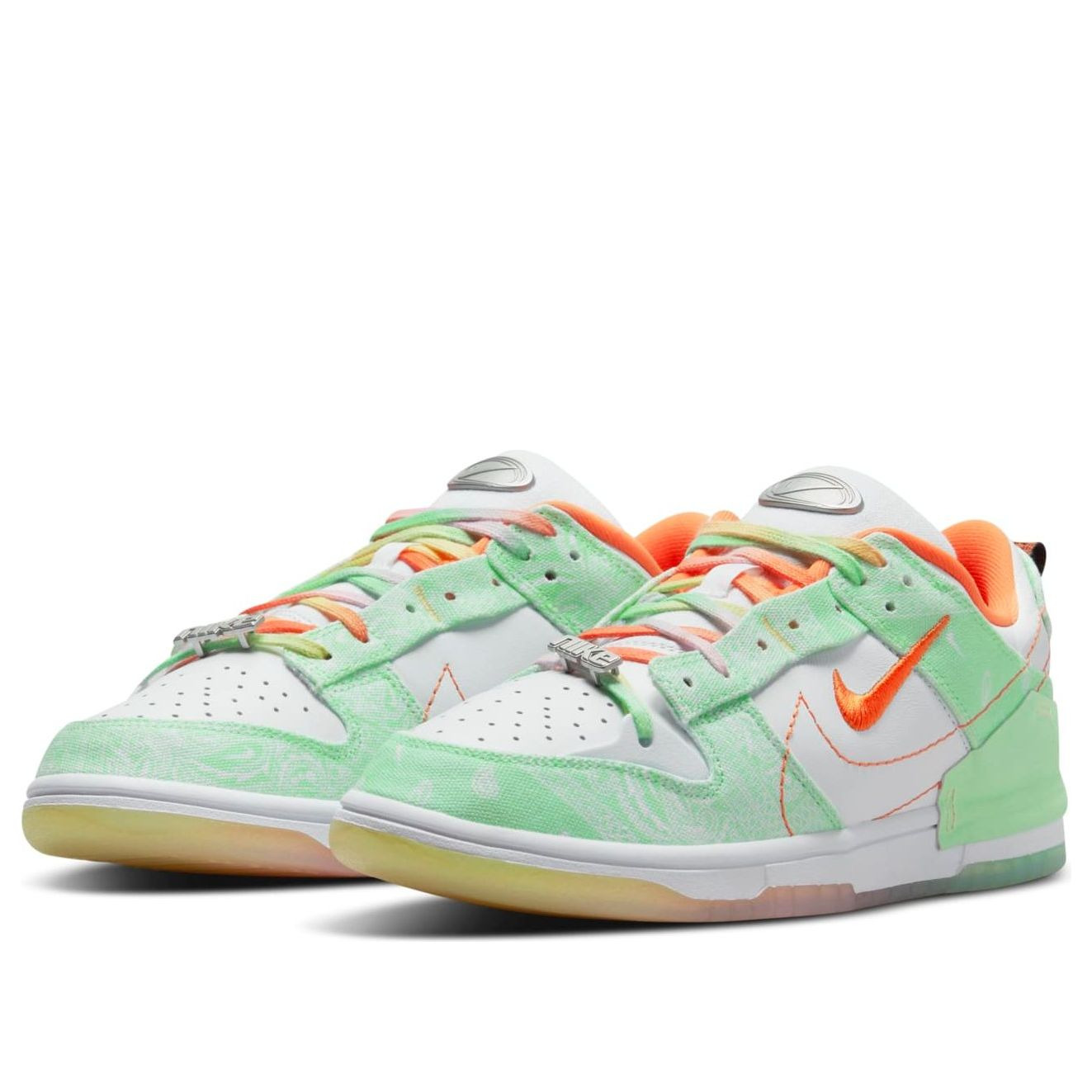 (WMNS) Nike Dink Low Disrupt 2 'Mint Form Safety Orange' FJ7745-181 - 2