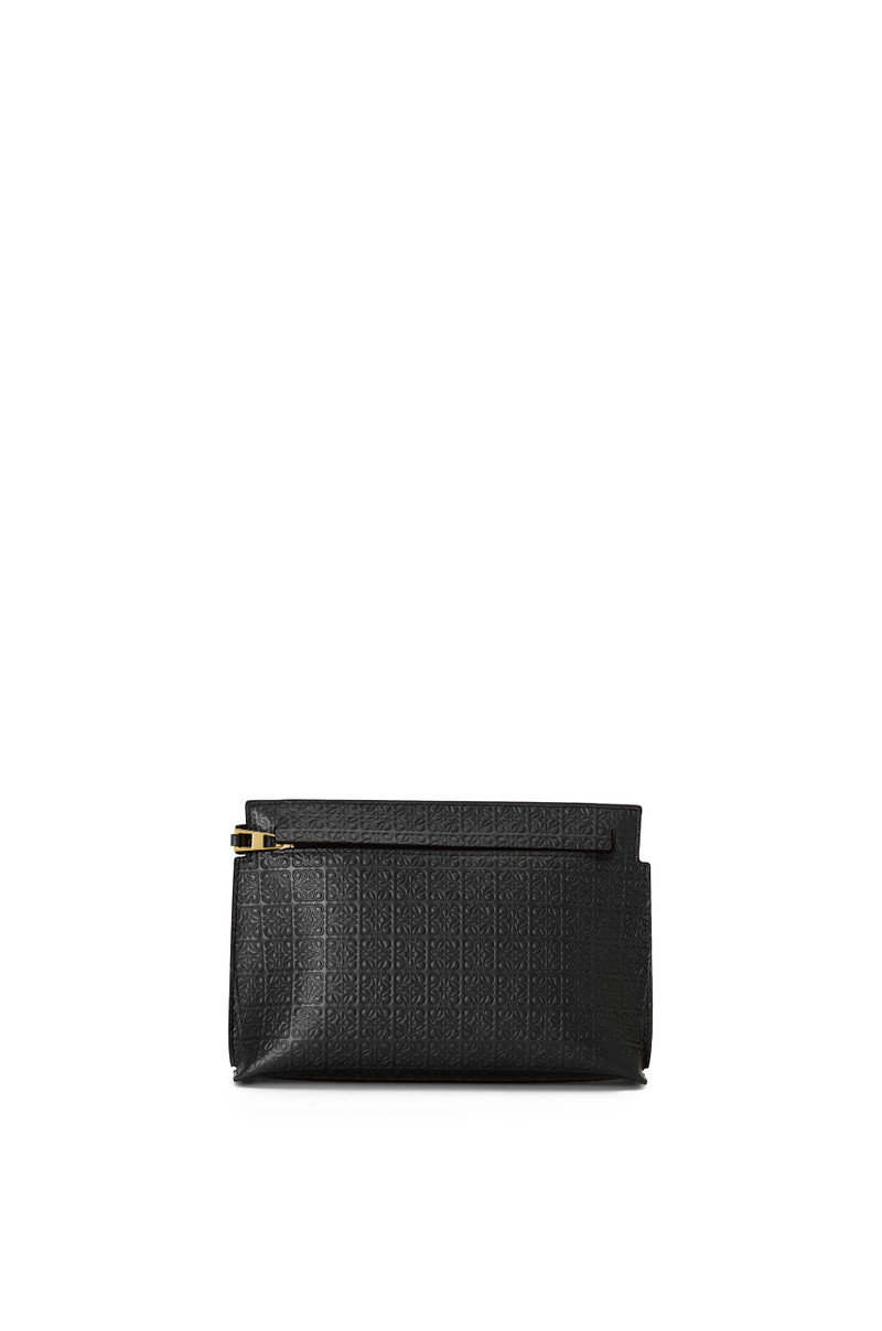 Mini Repeat T Pouch in embossed silk calfskin 1