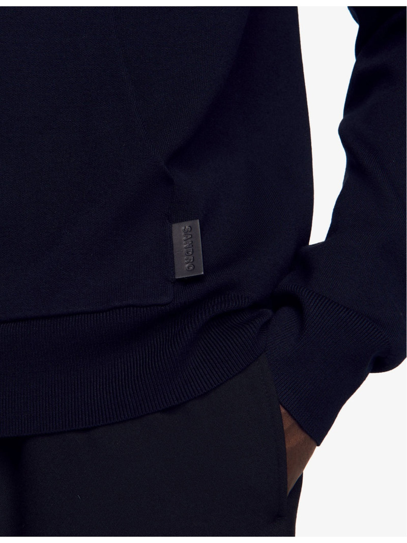 Logo-Patch Stretch-Woven Hoody 5