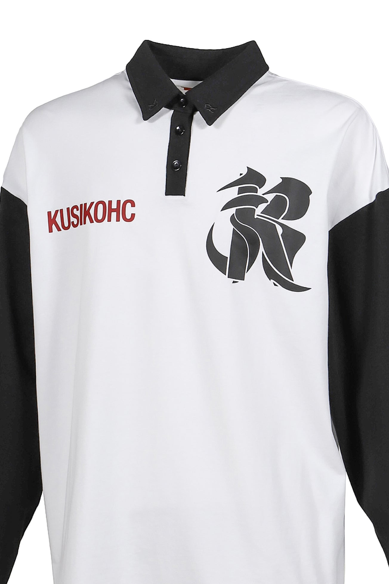 RUGBY LONGSLEEVE POLO / WHT - 8