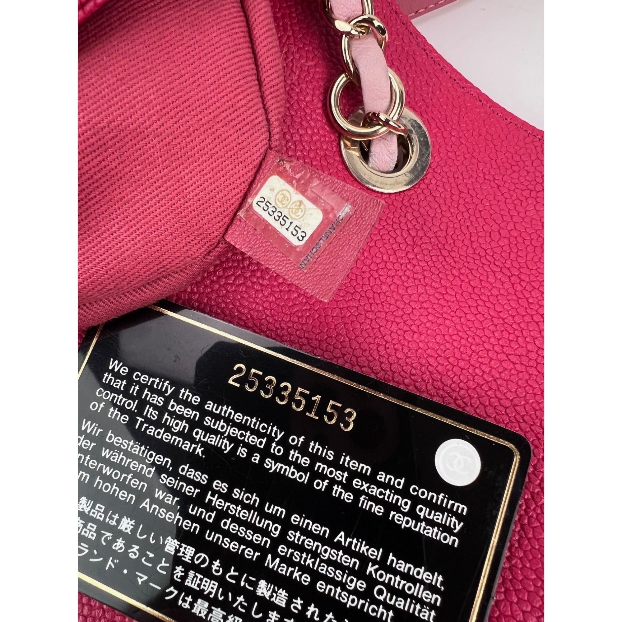 Chanel Paris-Cuba Medium Caviar Calfskin Thread Around Pink Flap Bag with top handle - 12