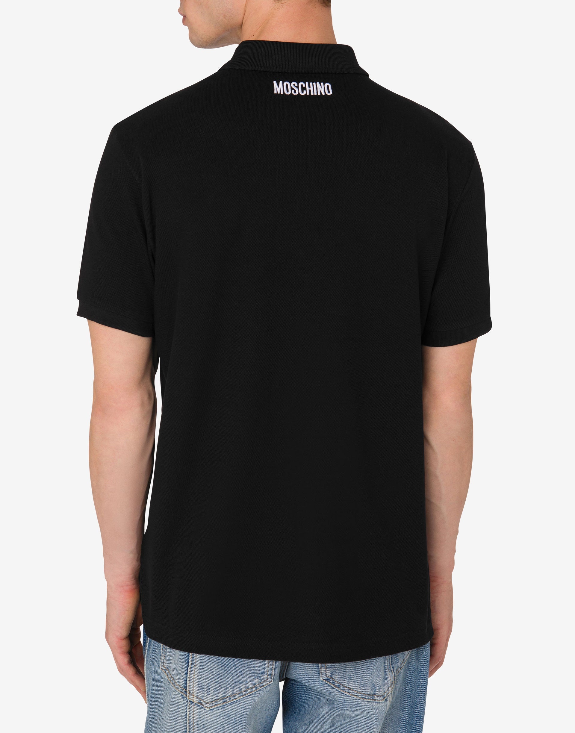 COTTON PIQUET POLO GOOSE EMBROIDERY - 2