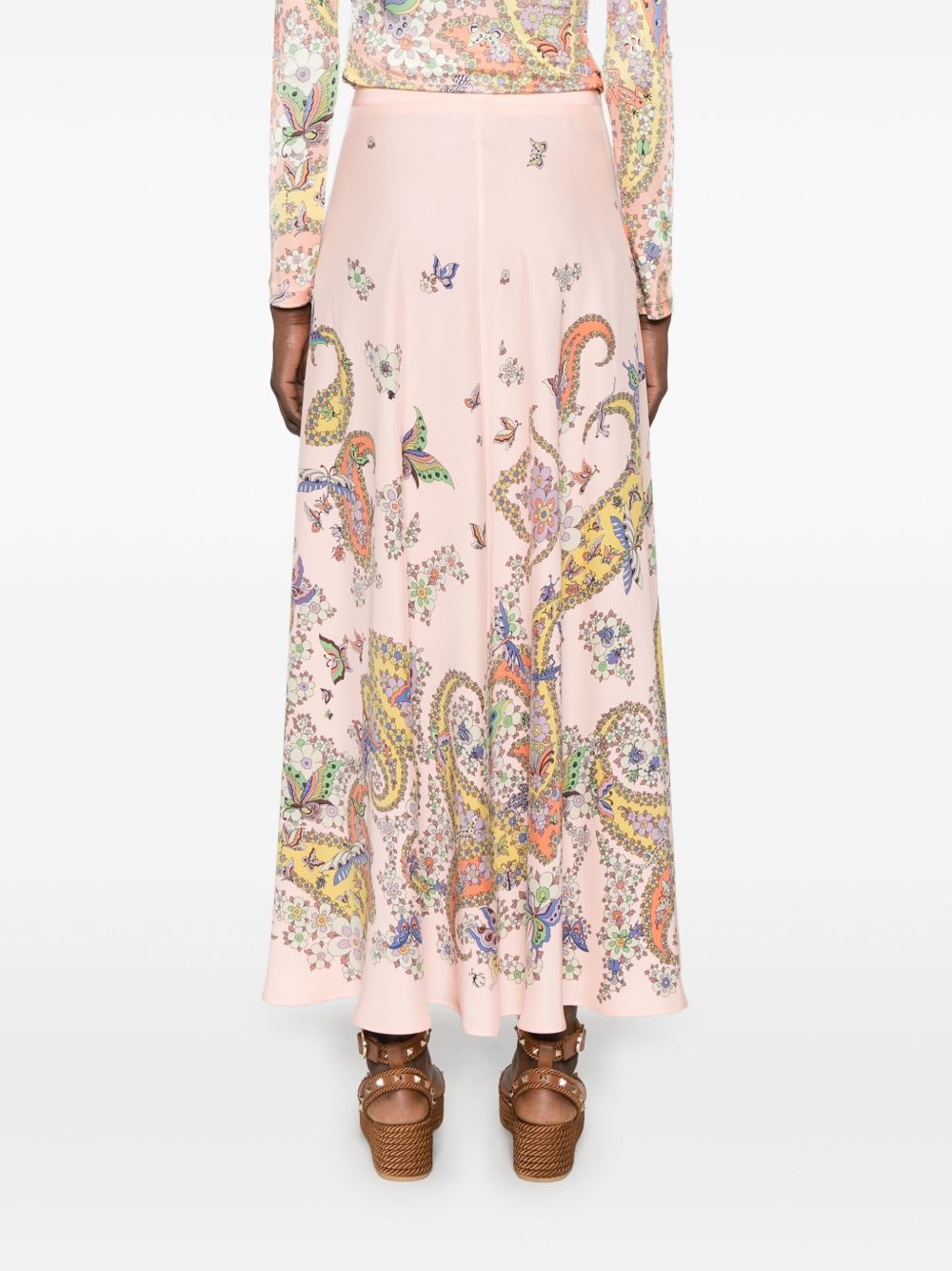 silk maxi skirt - 4