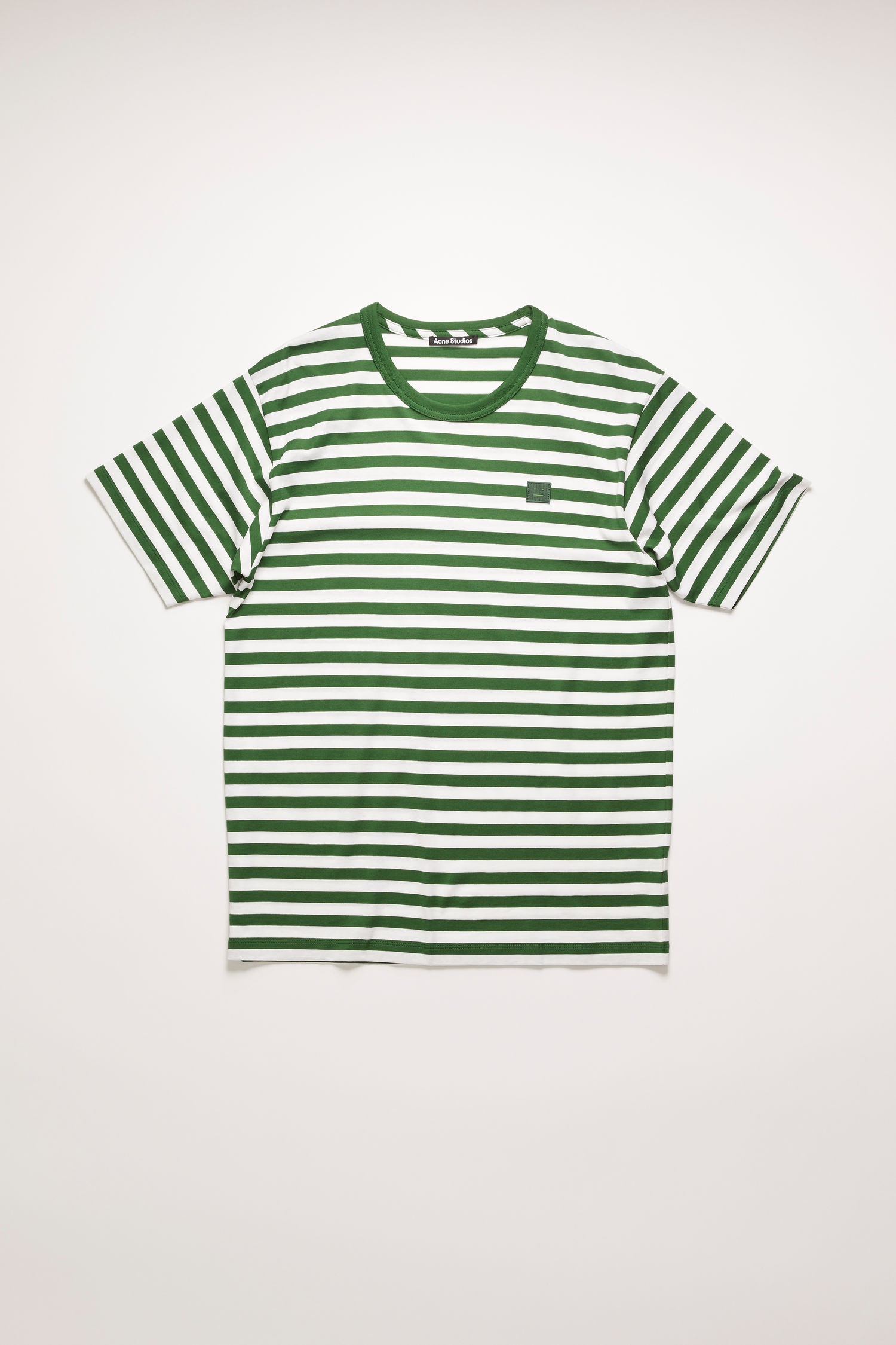 Classic fit striped t-shirt deep green - 1