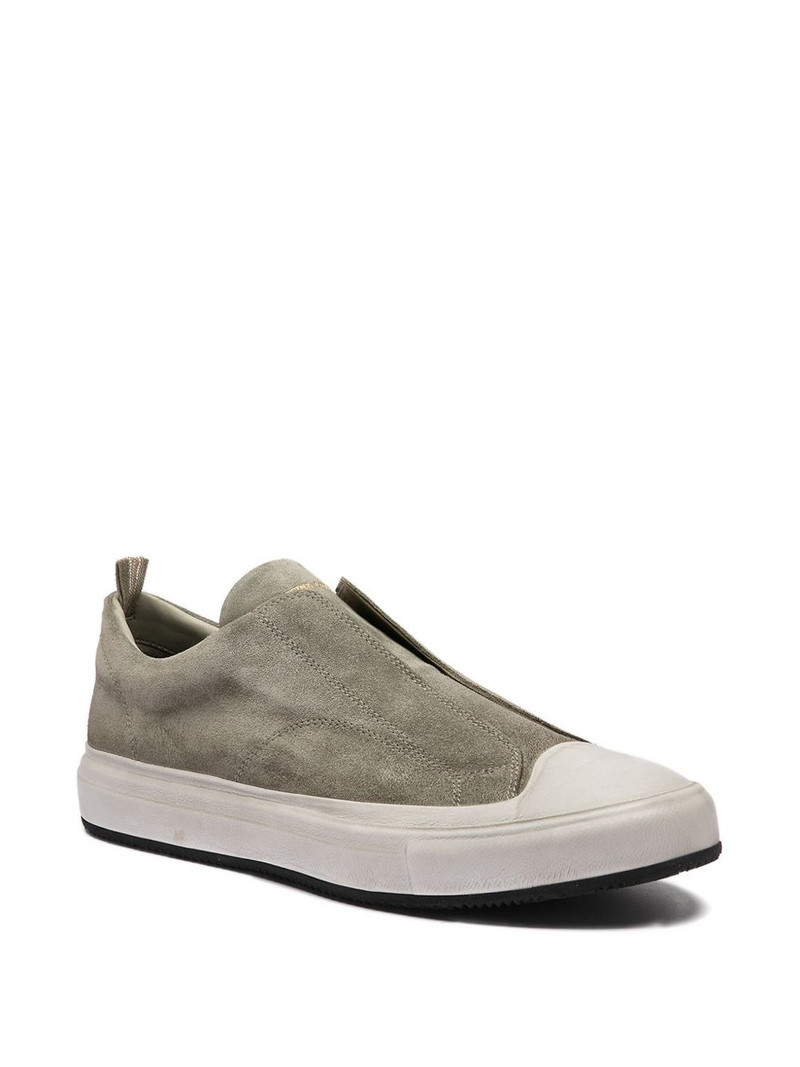 OFFICINE CREATIVE suede slip-on sneakers outlook