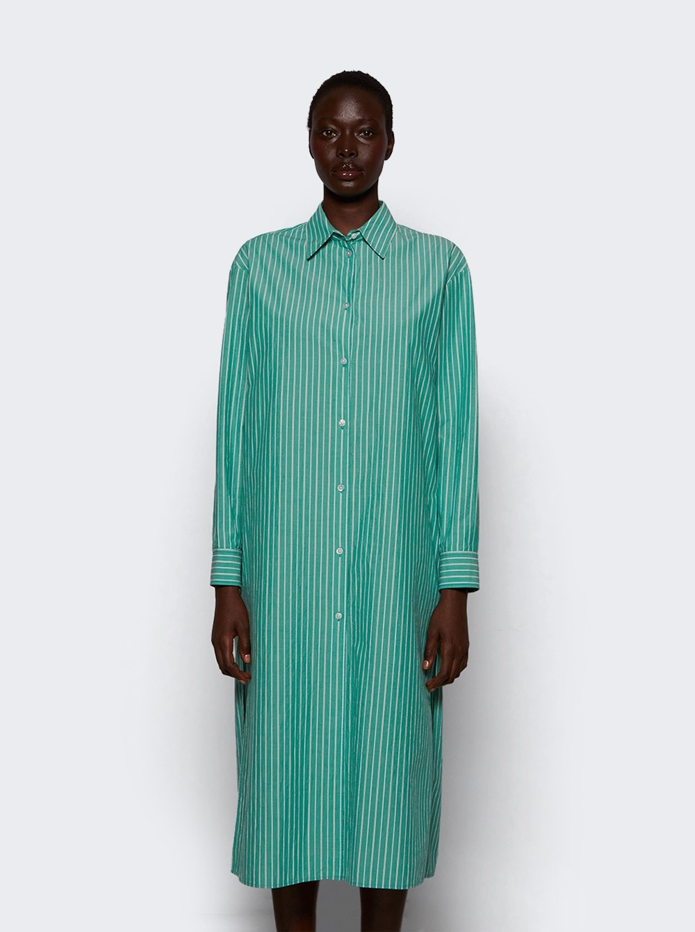 Chihiro Dress Green And White - 2