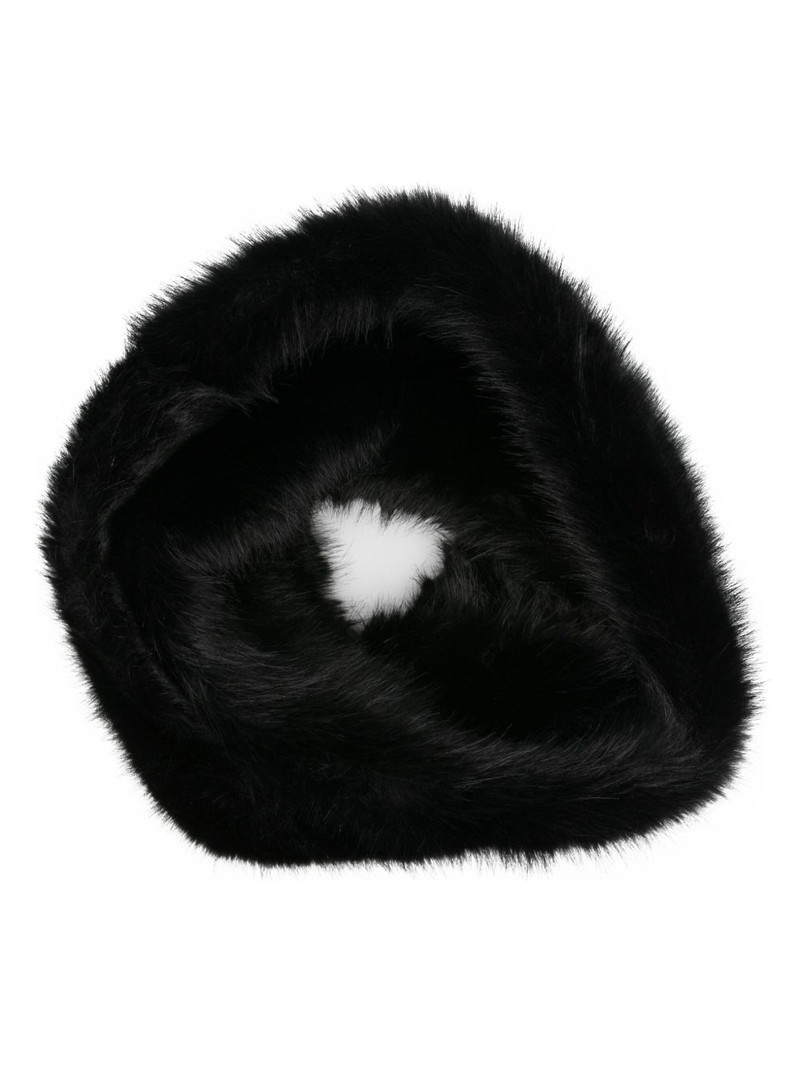 David Koma faux-fur scarf outlook