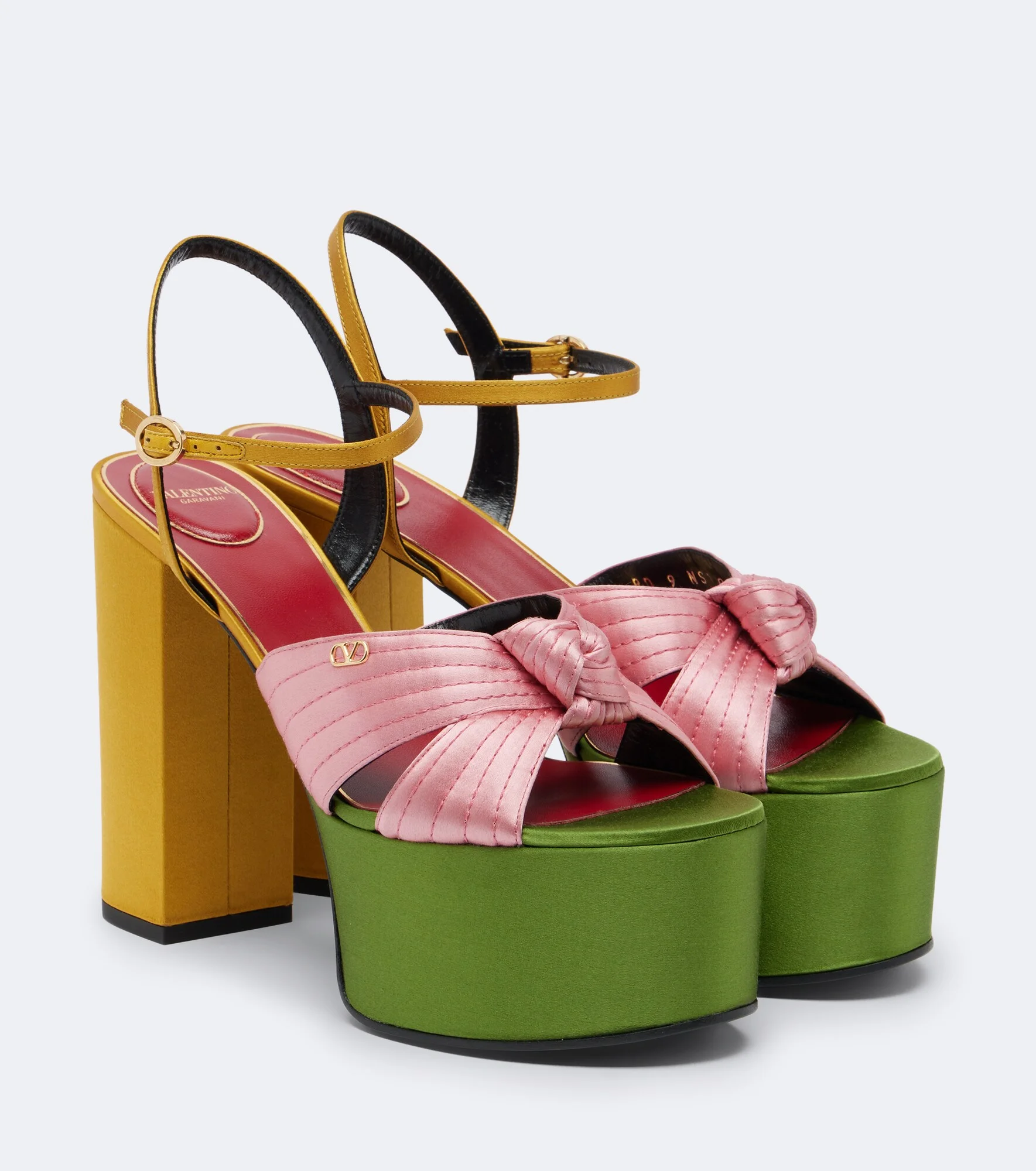 Crasher satin platform sandals - 1