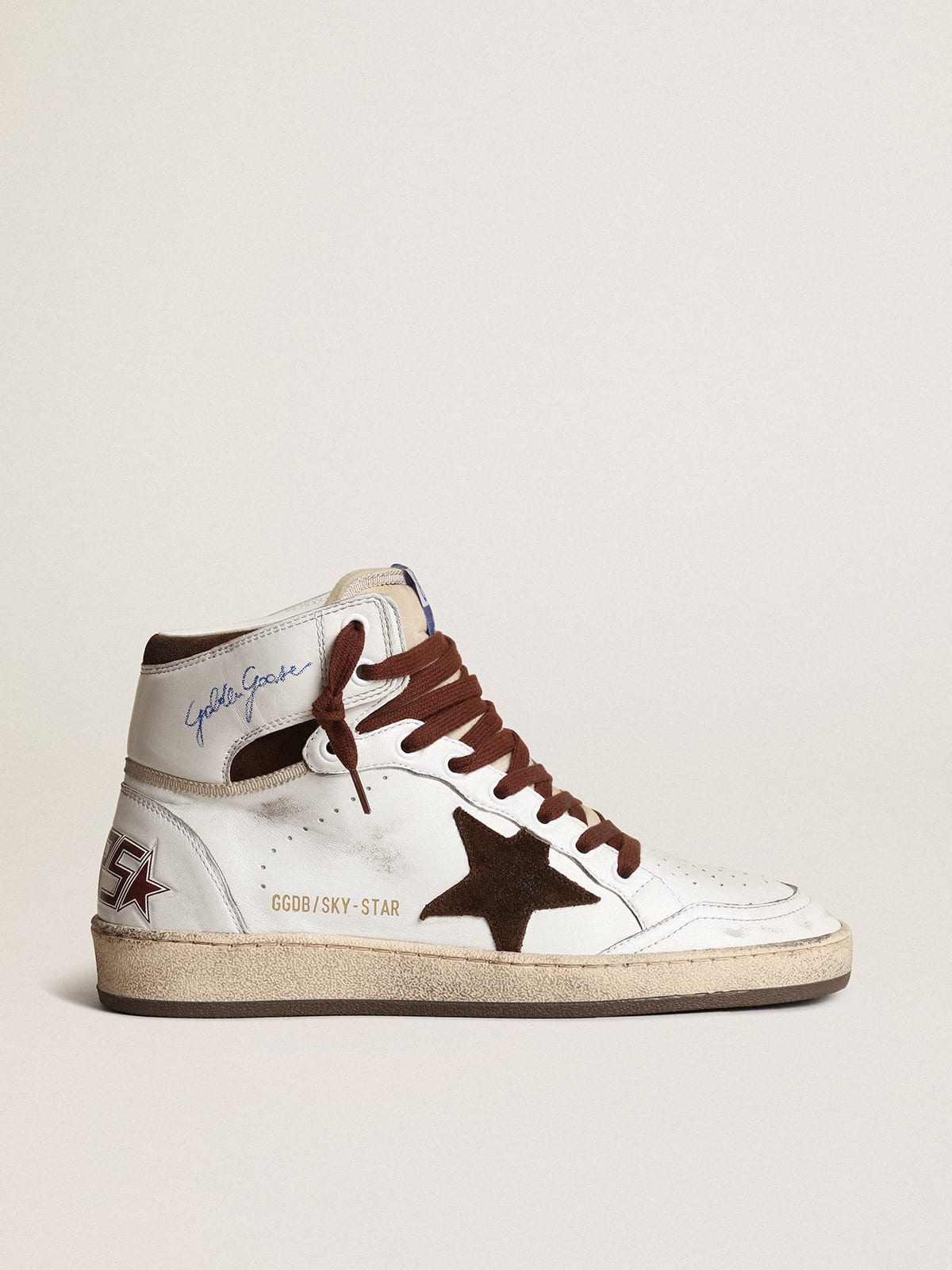 Golden Goose Women's Sky-Star in white nappa leather with