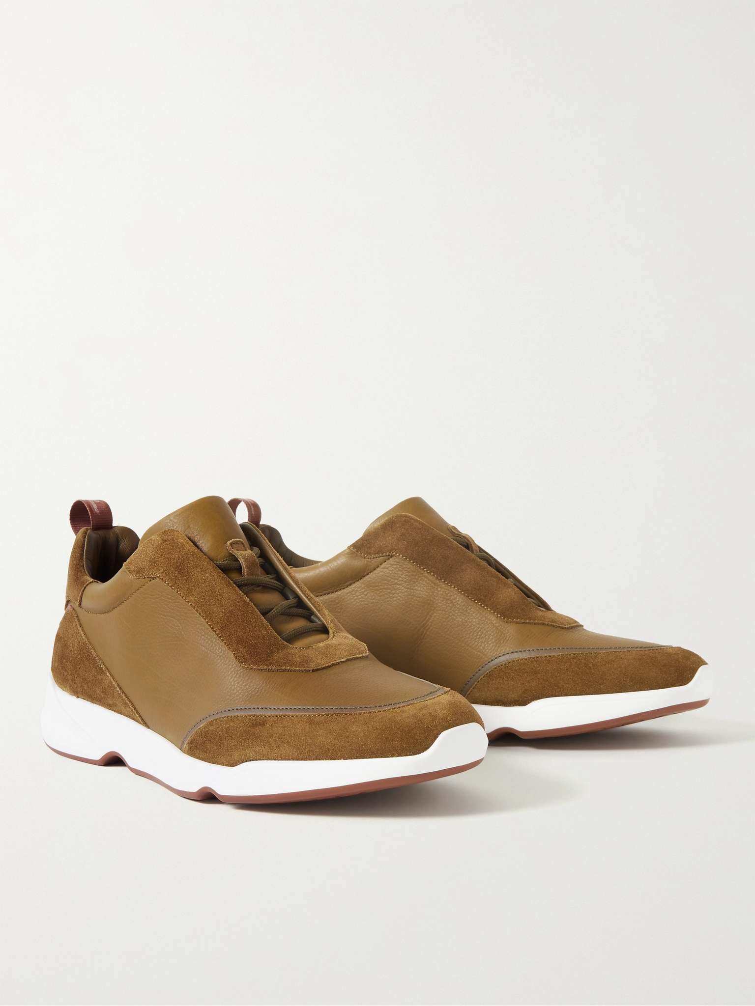 Modular Walk Leather and Suede Sneakers - 4