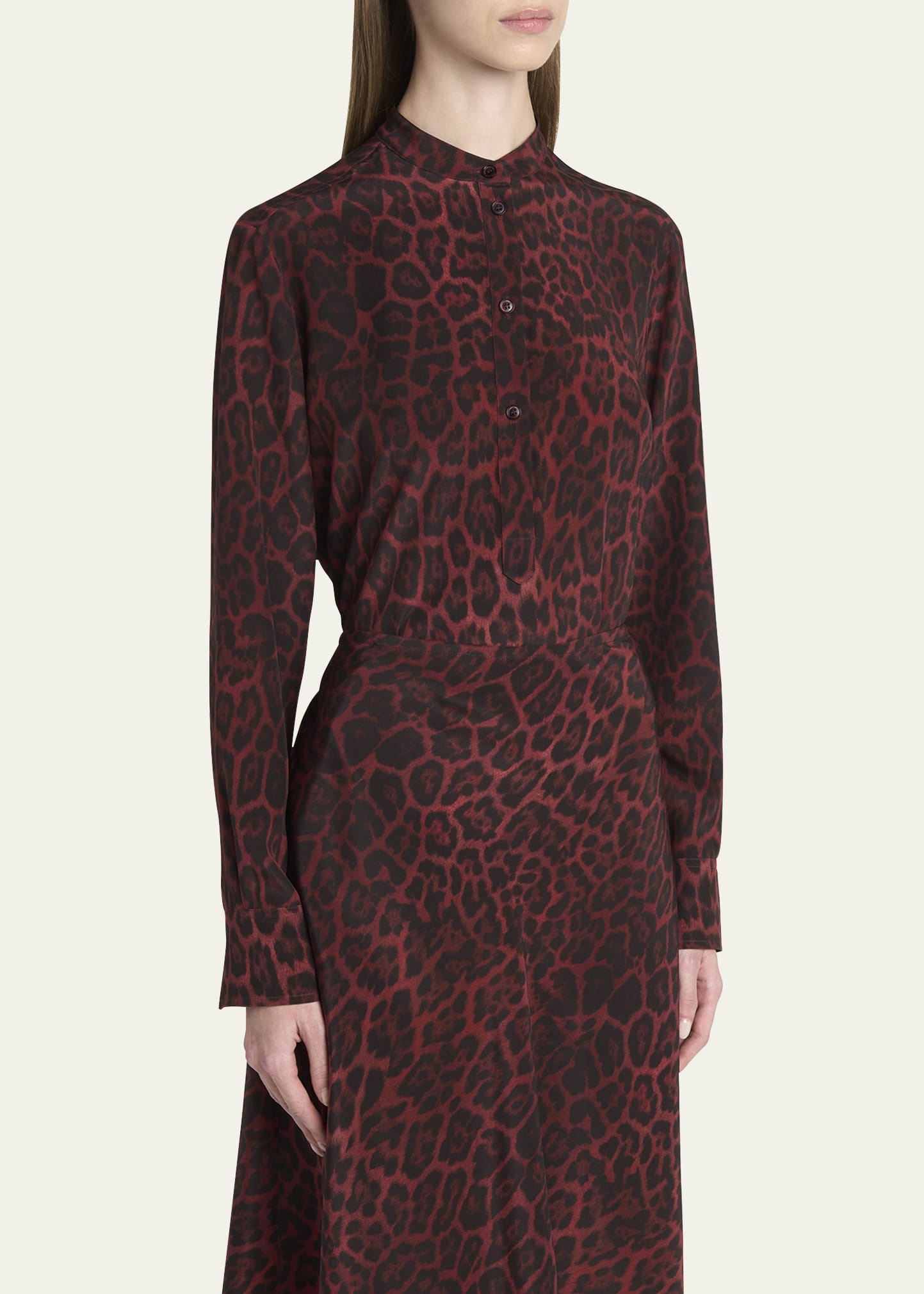 Ava Henley Leopard Print Blouse - 4