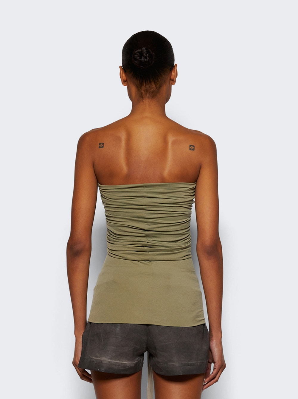 Jersey Prong Bustier Top Celadon - 4