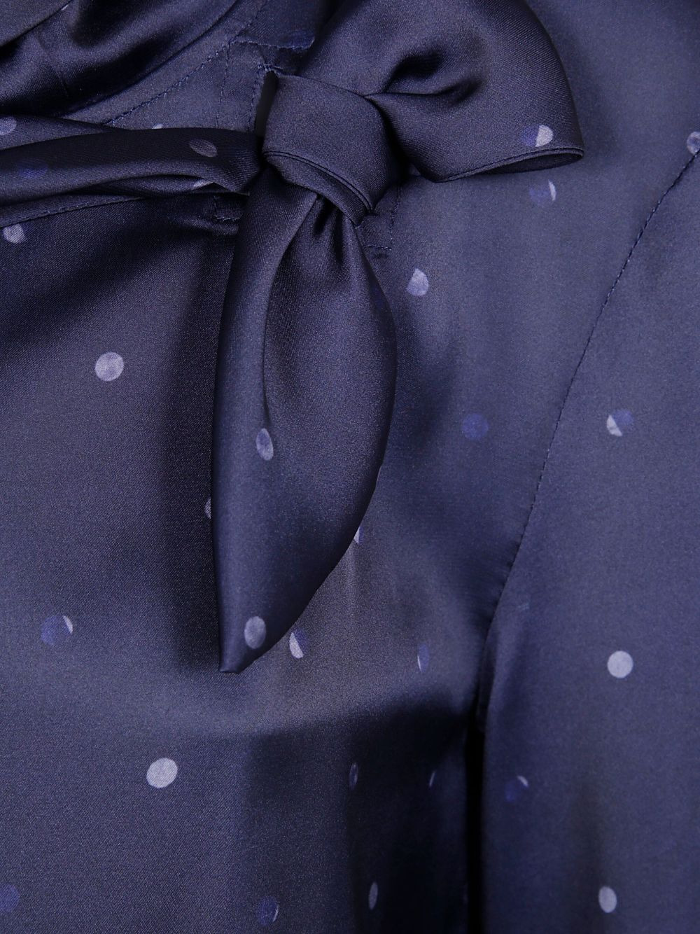 polka-dot bow blouse - 3
