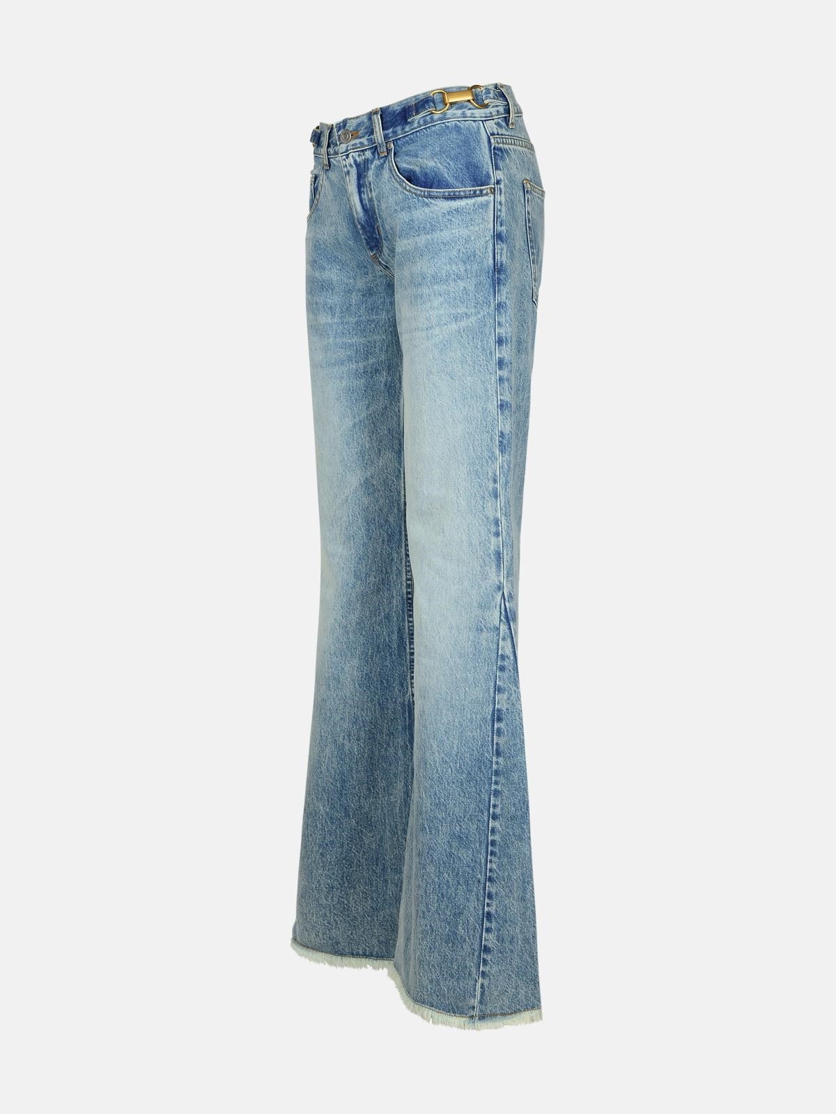 LIGHT BLUE COTTON JEANS - 2