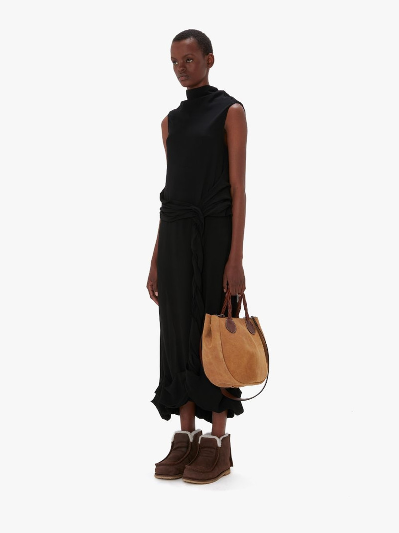 TWISTED DRAPE SHEER DRESS 4