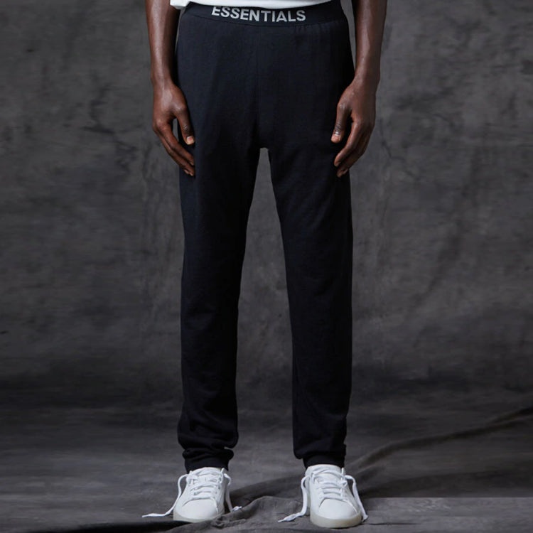 Fear of God Essentials FW20 Knit Logo Pants 'Black' FOG-FW20-183 - 3