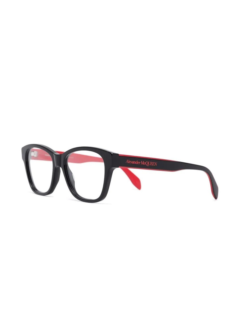 Alexander McQueen square-frame glasses outlook