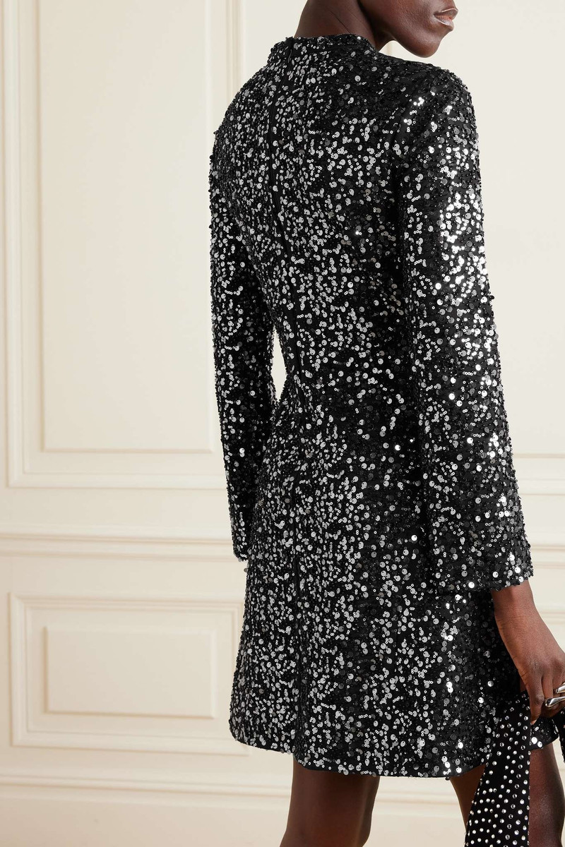 SIMKHAI Safia embellished crepe mini dress - 623-1048-F | REVERSIBLE