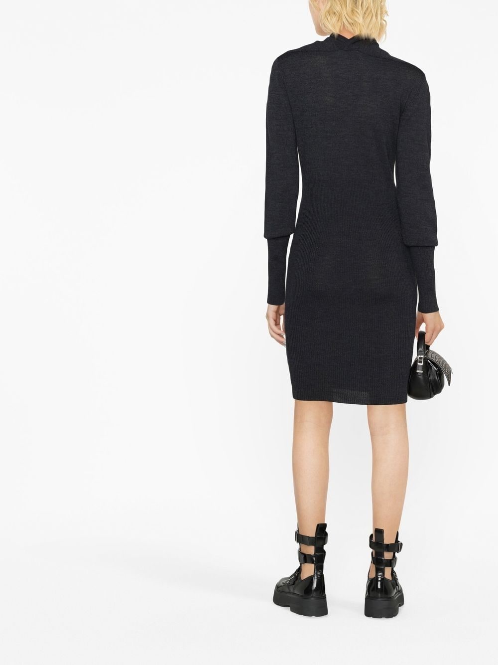 Bea orb-embroidered knitted dress - 4