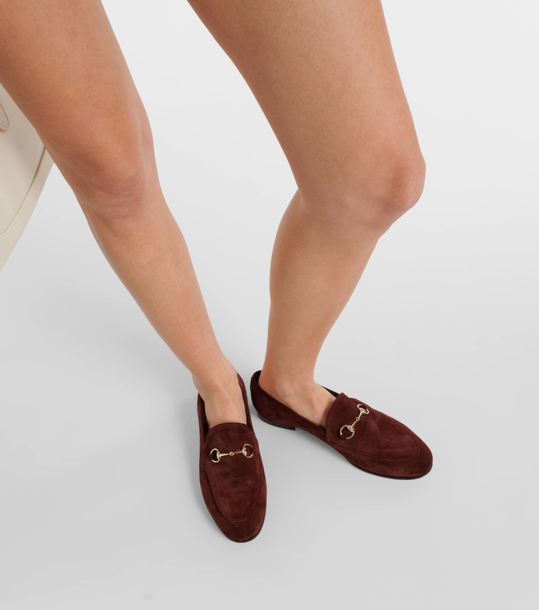 Gucci Jordaan Horsebit suede loafers - 4