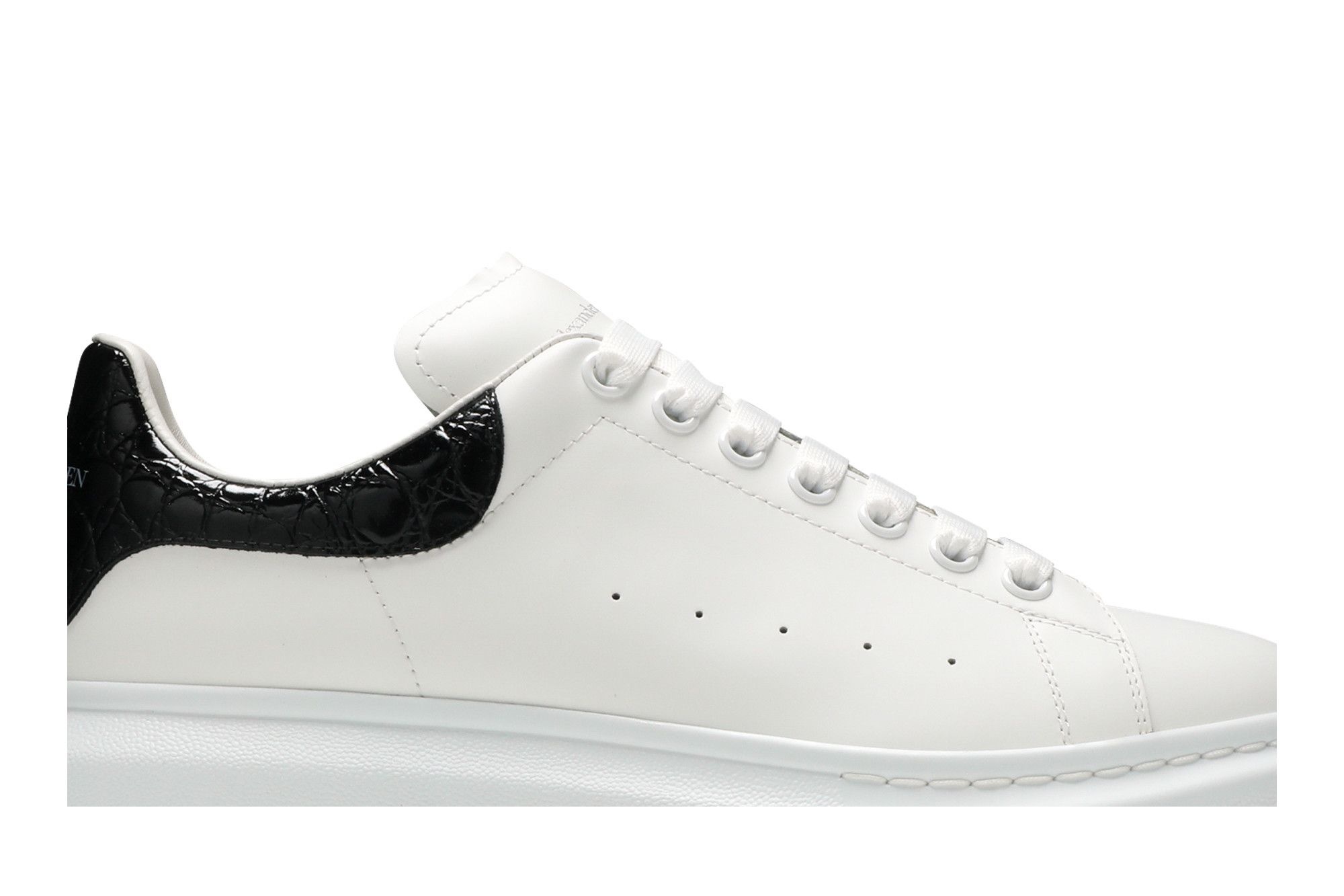 Alexander McQueen Oversized Sneaker 'Black Crocodile' - 2