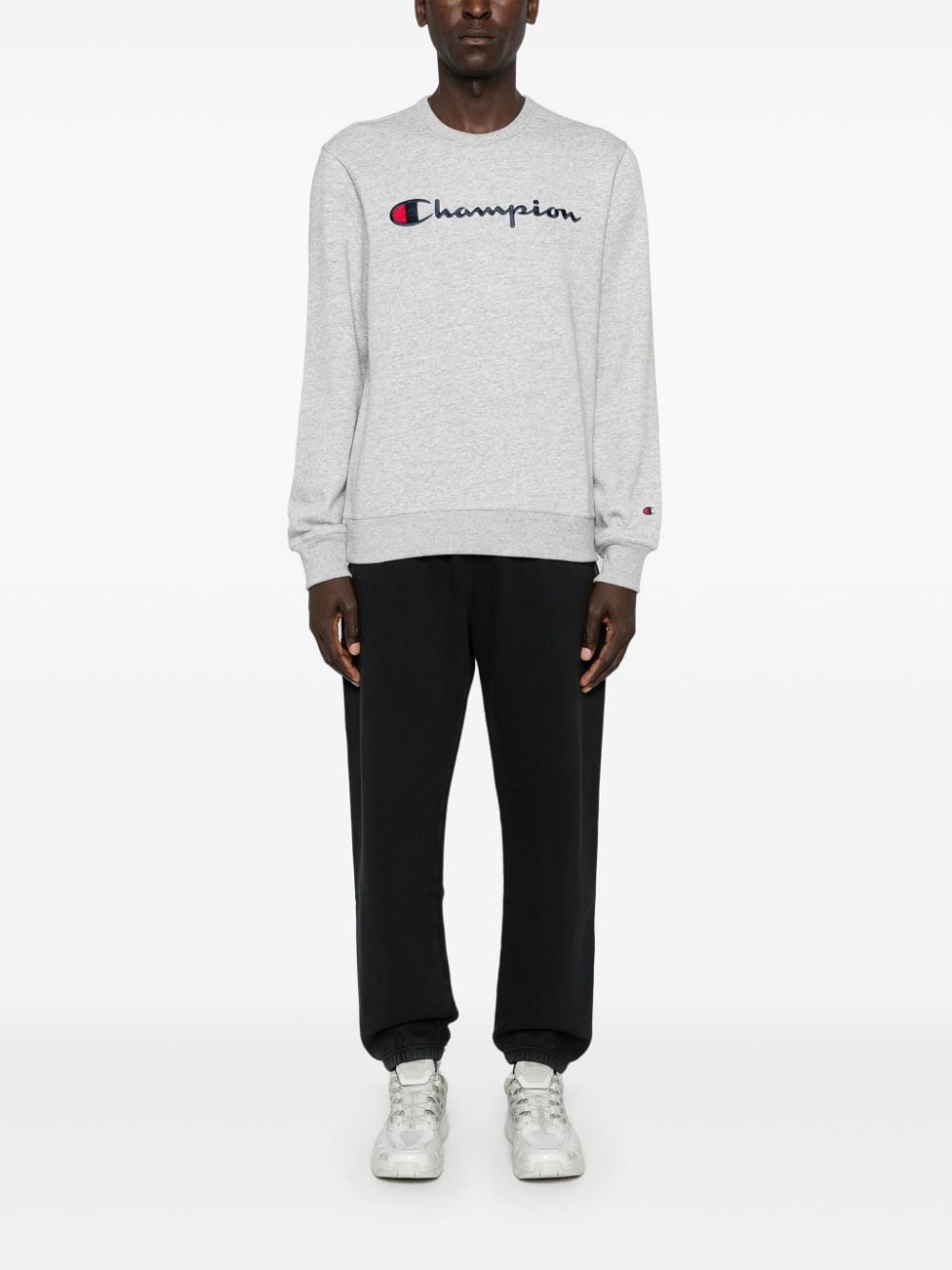 logo-embroidered sweatshirt - 2