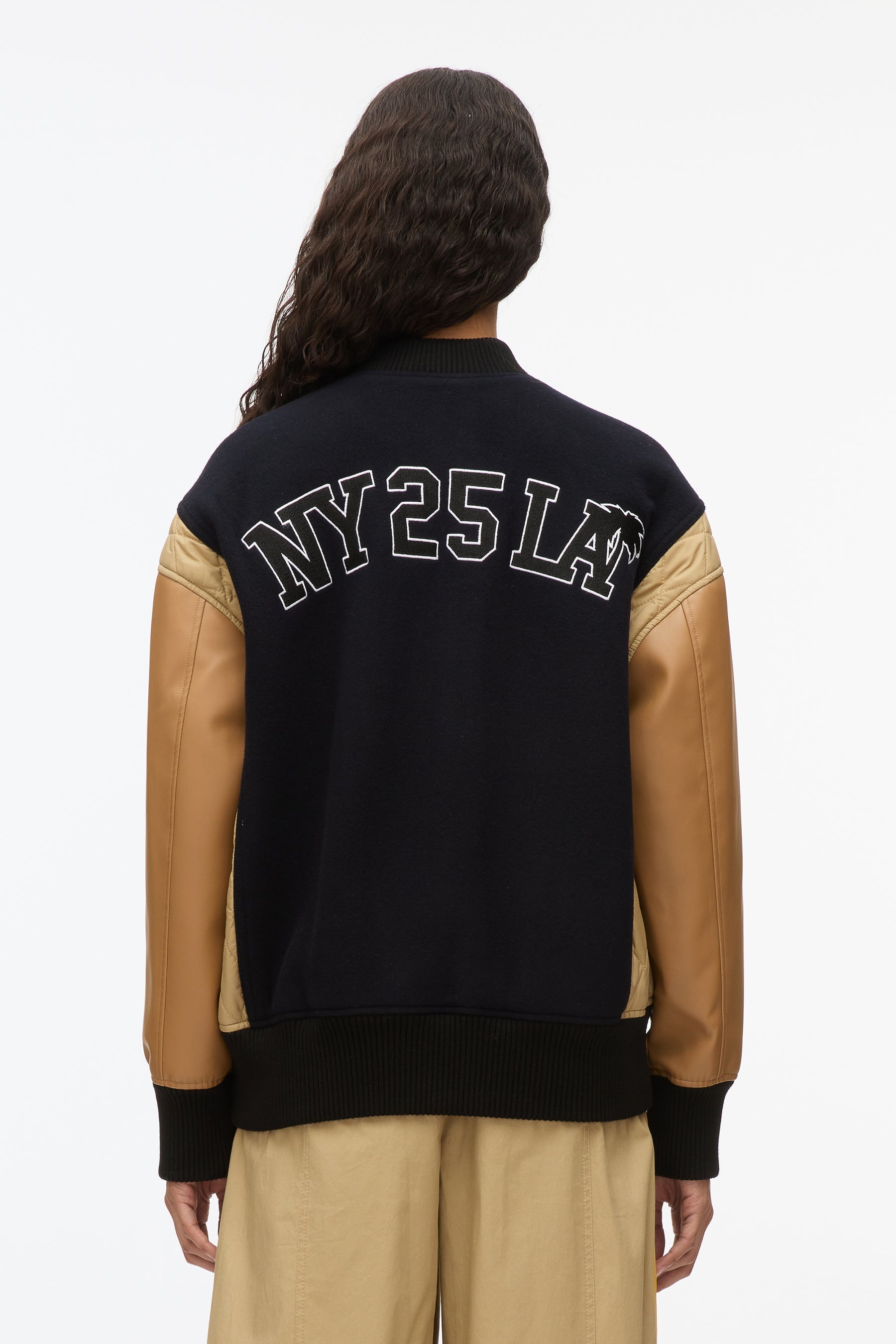 3.1 x Shopbop Boxy Varsity Jacket W Ties - 4