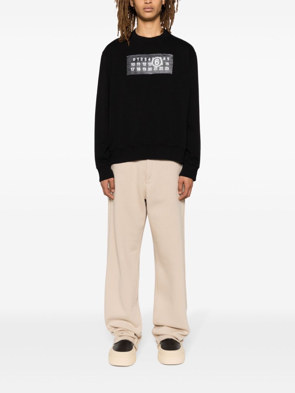 logo-print cotton sweatshirt - 2