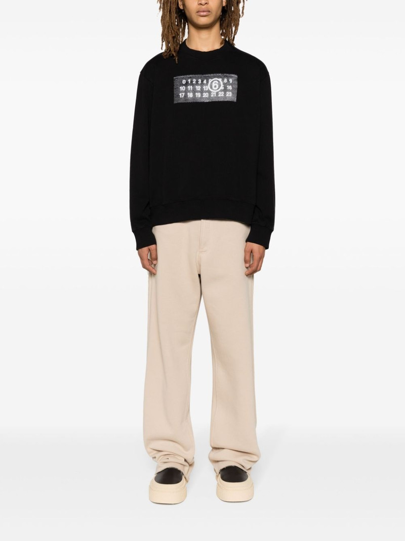 MM6 Maison Margiela logo-print cotton sweatshirt outlook