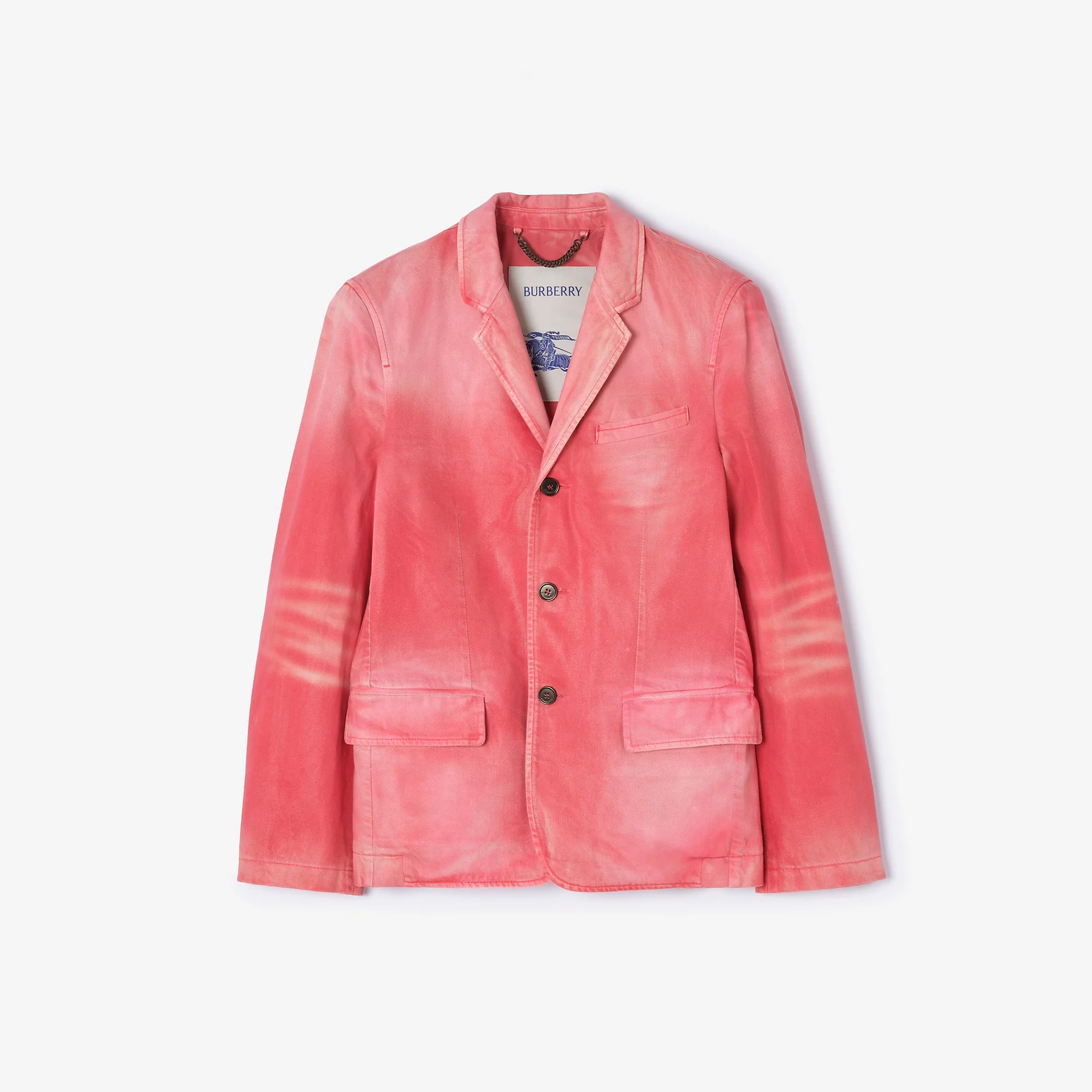 Coated Denim Tailored Jacket - 1