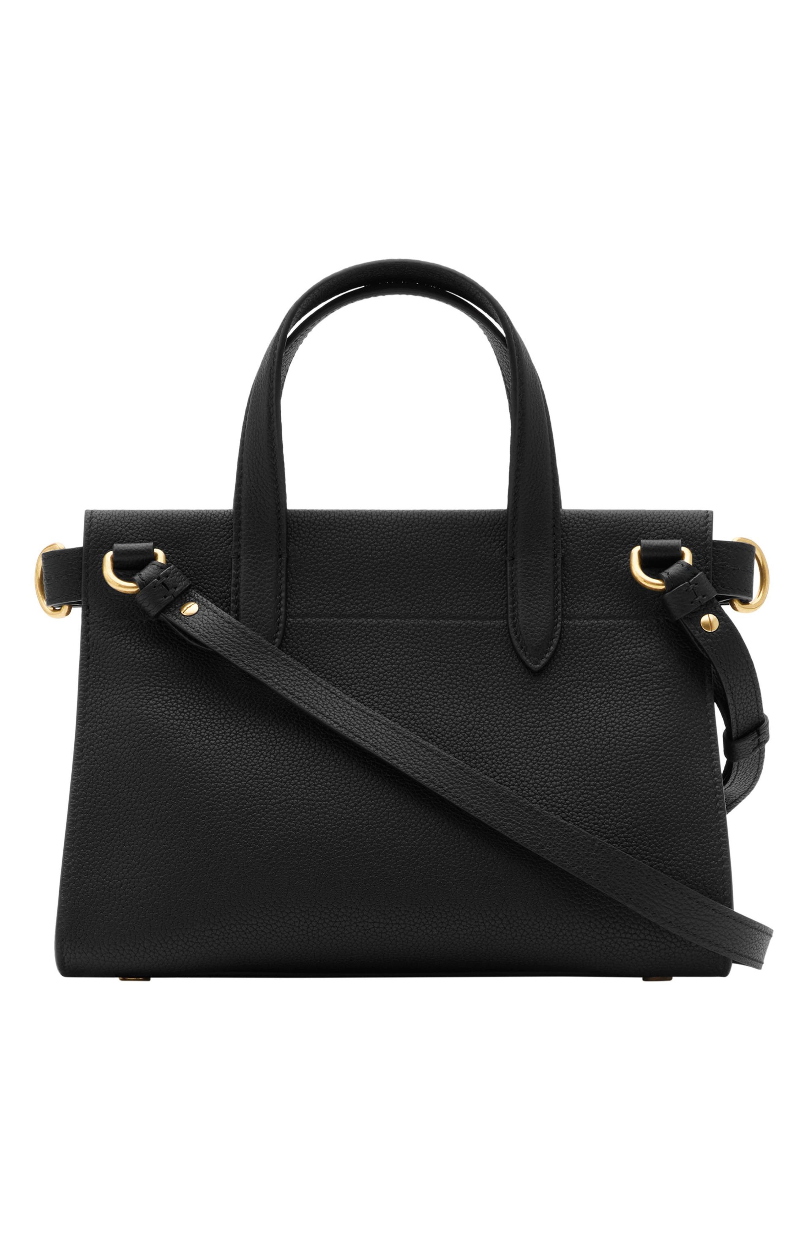 burberry Mini Cotswolds Leather Tote in Black at Nordstrom - 3