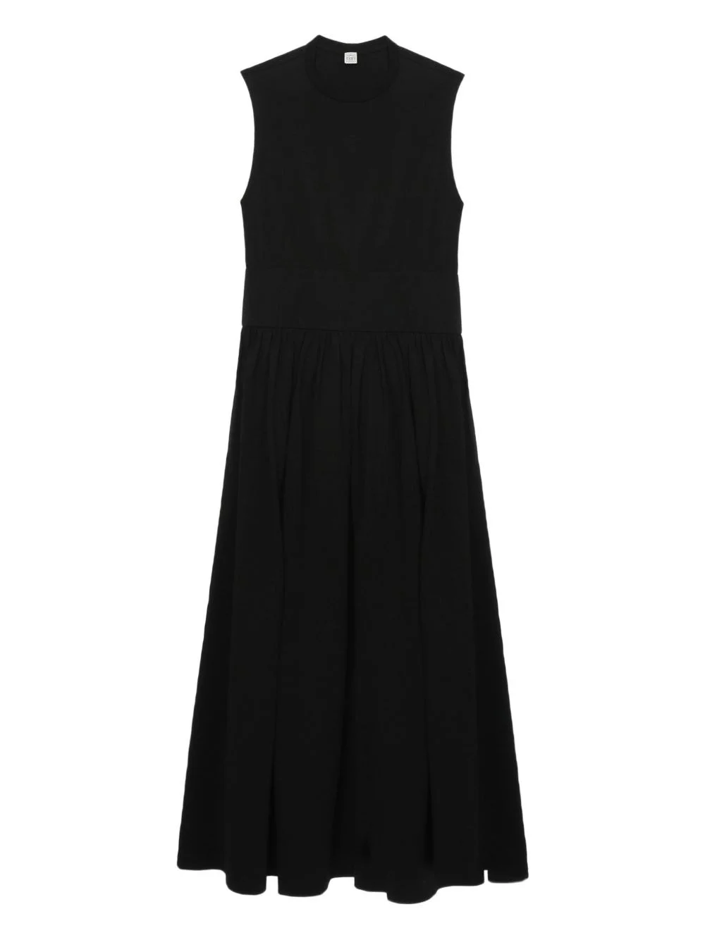 sleeveless pleated maxi dress - 1