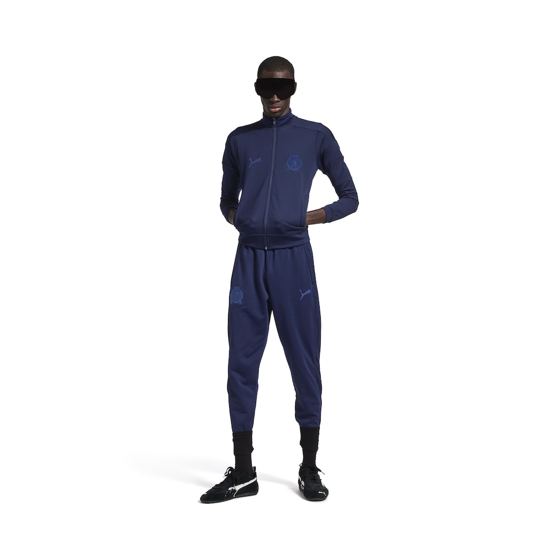 Balenciaga I Puma Fitted Tracksuit Jacket in Navy - 2
