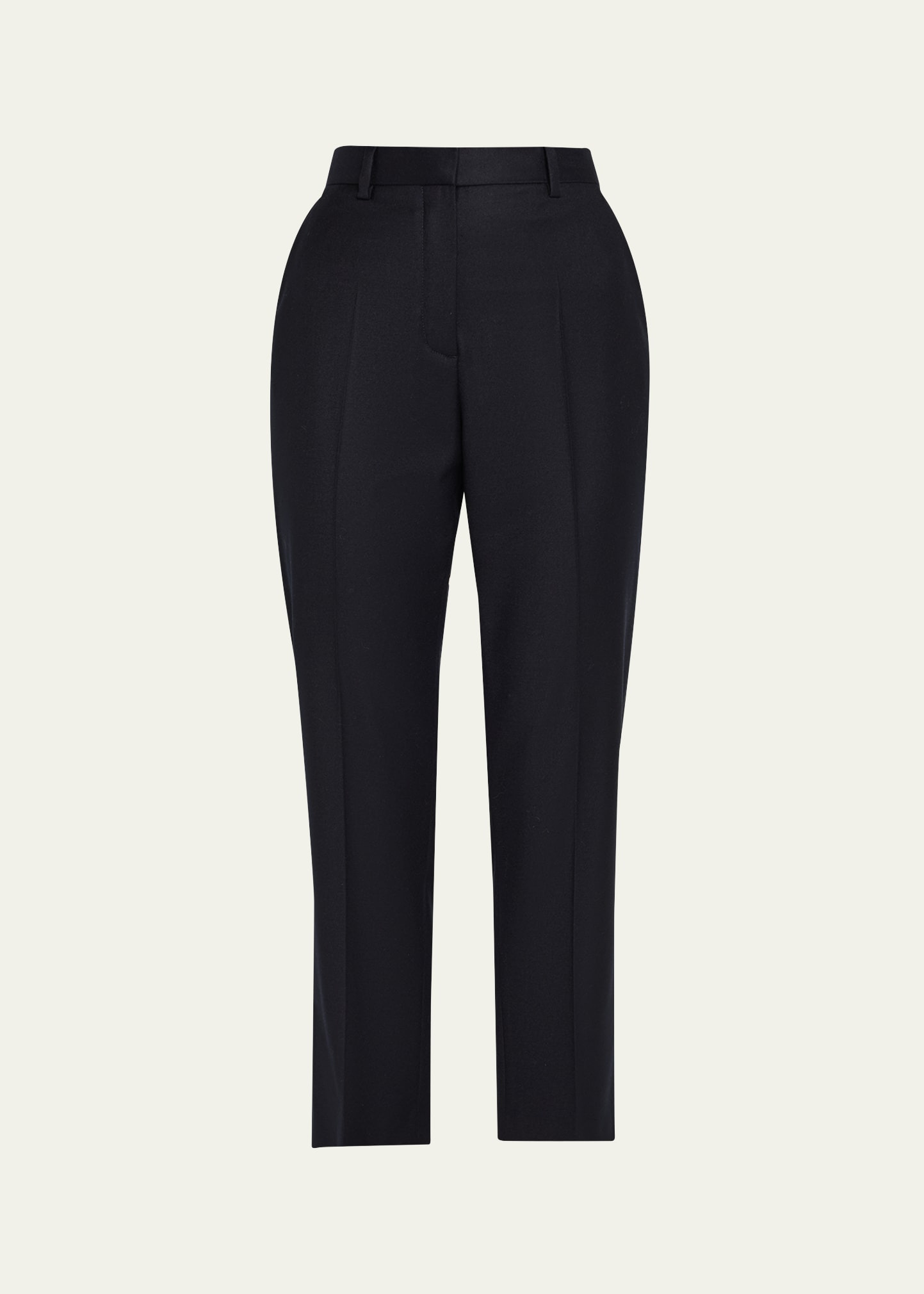 Dermot Wool-Cashmere Flannel Straight-Leg Ankle Pants - 1