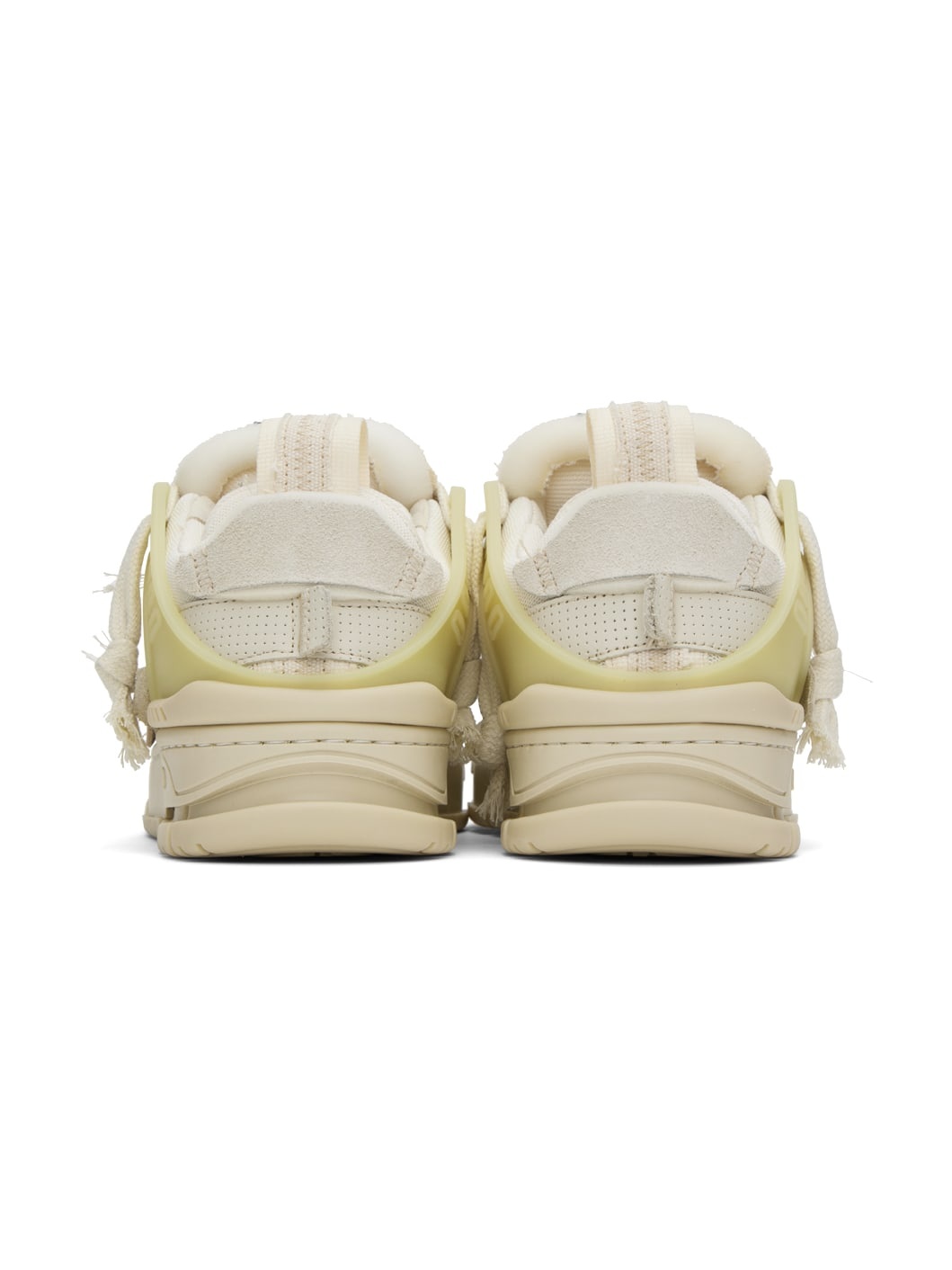 Beige Area Patchwork Sneakers - 2