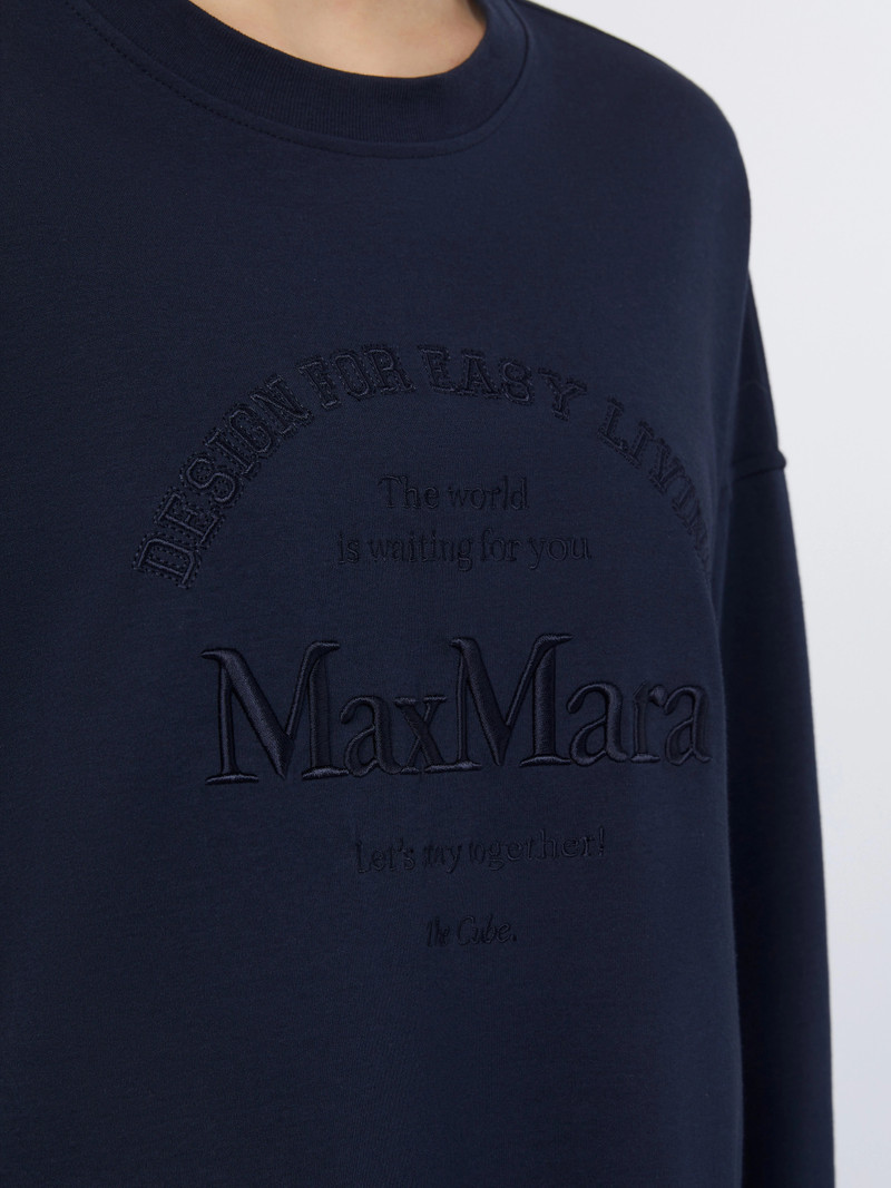RUGIADA Oversized jersey T-shirt - ULTRAMARINE 5