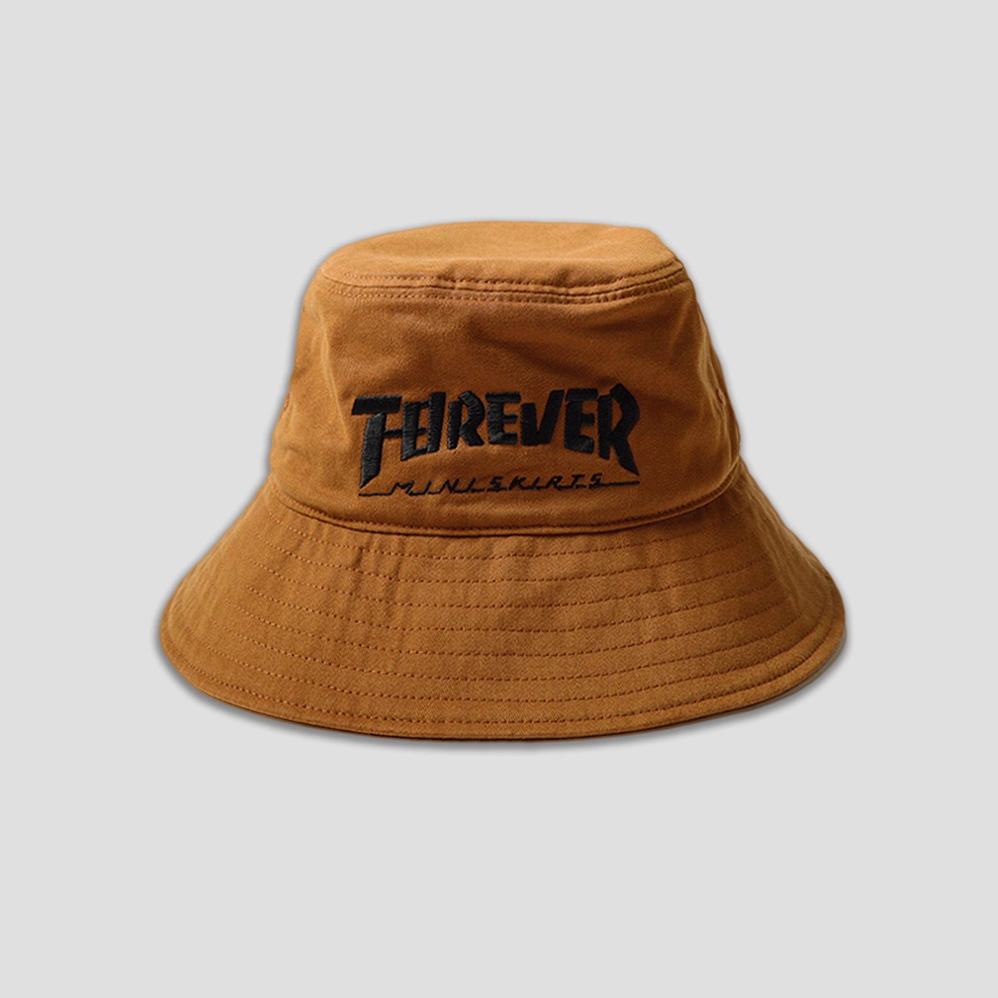 BRUSHED TWILL BUCKET HAT (LONG BRIM) - FOREVER MINI SKIRT - 1