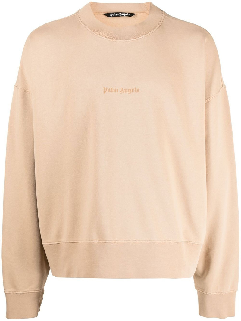 logo-print cotton sweatshirt 1