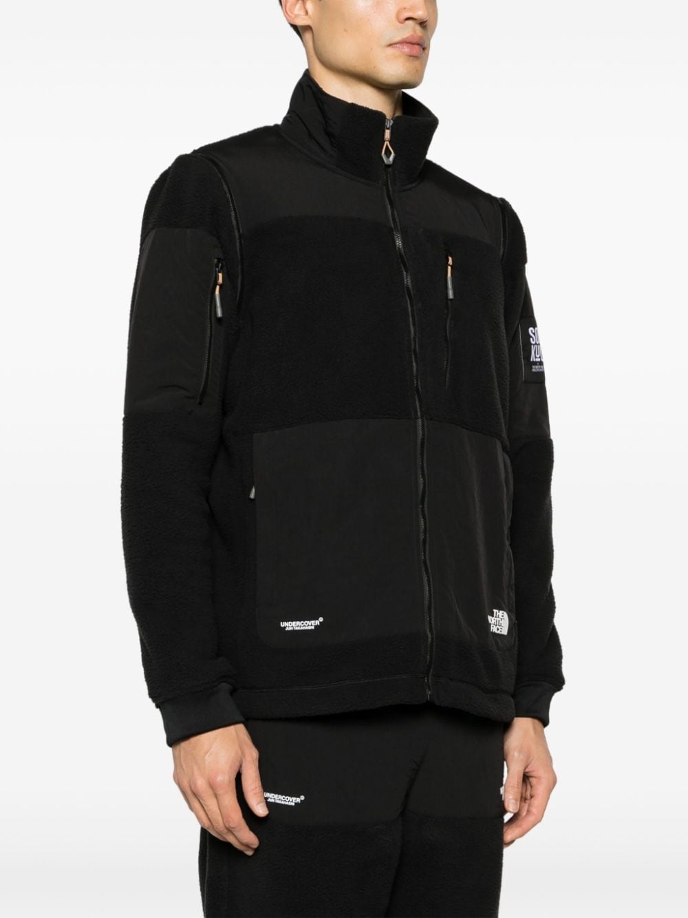 x Undercover Soukuu zip-up fleece jacket - 3