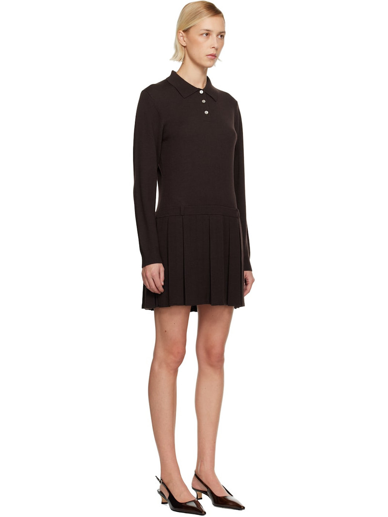 Brown Hague Sweater Minidress 2