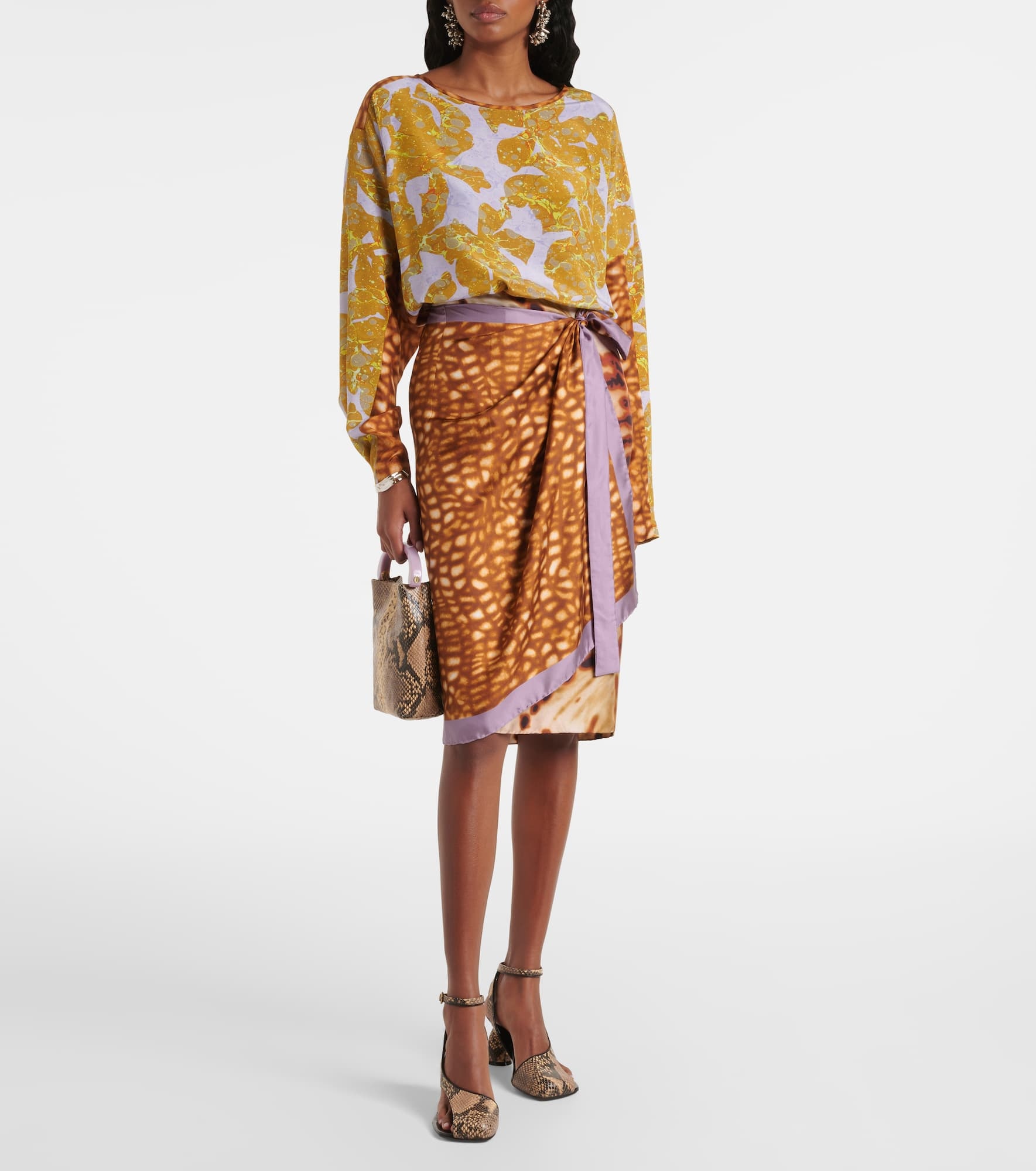 Printed silk top - 2