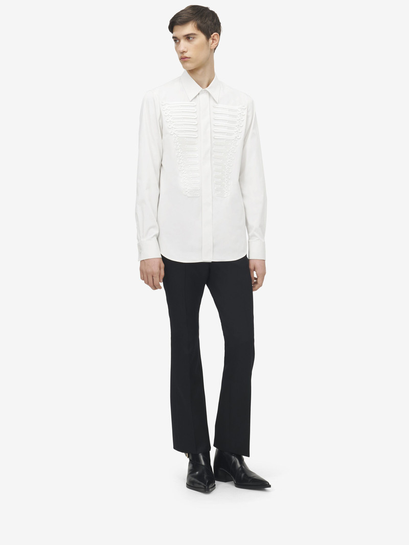 Frogging Detail Poplin Shirt 3