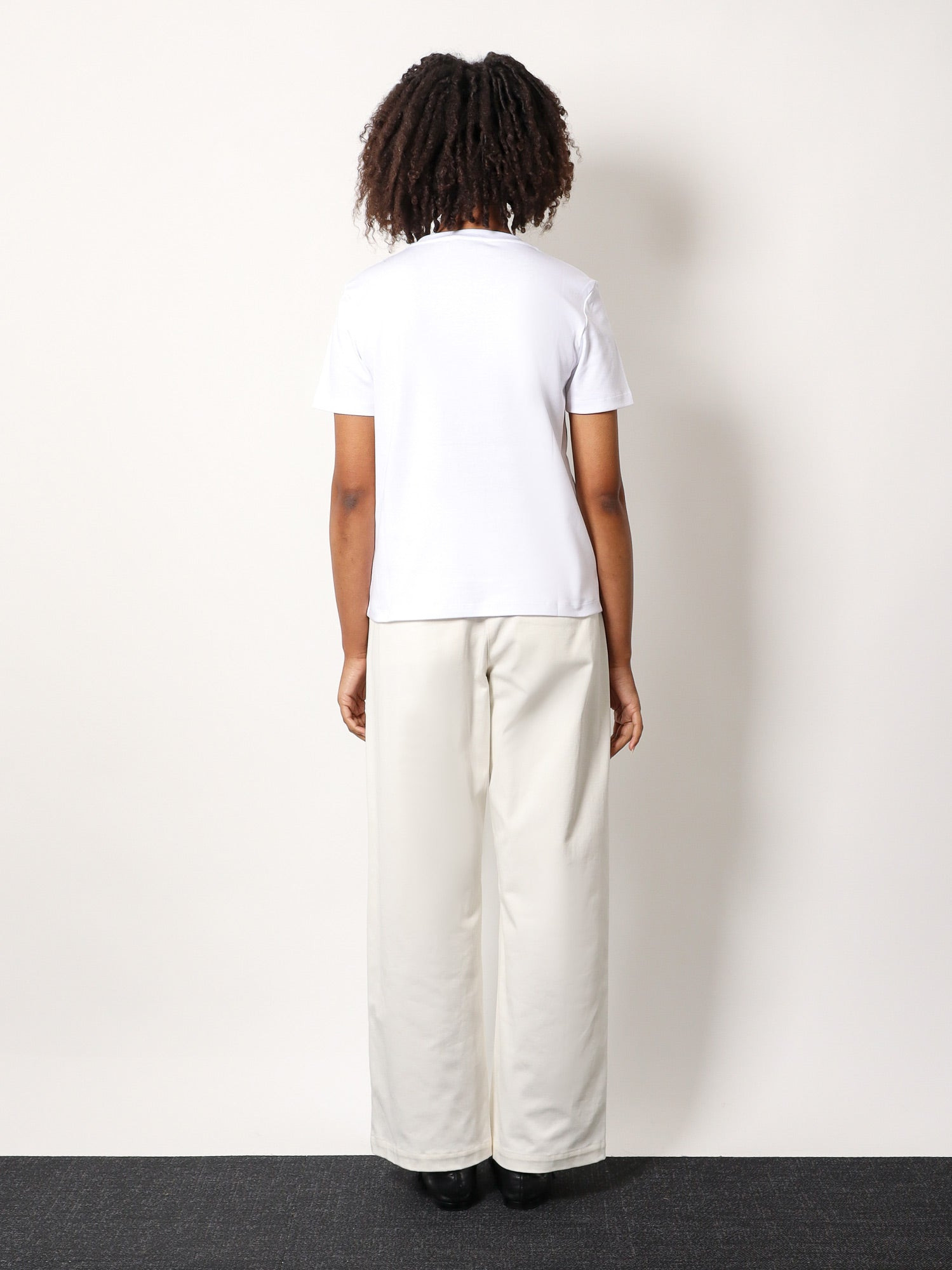 'S Max Mara Quieto Cotton T-Shirt With Print On The Front - 4