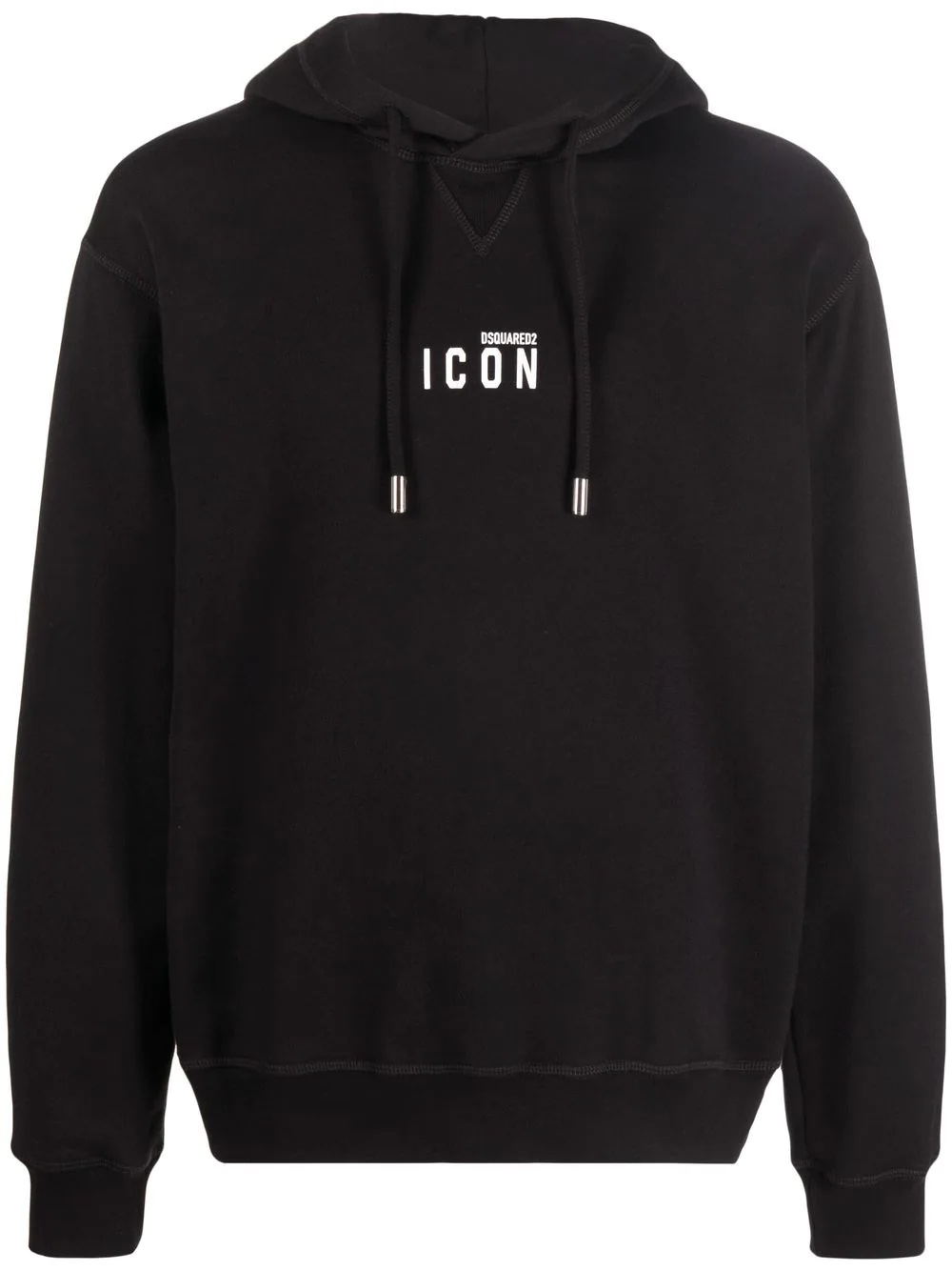 logo-print drawstring hoodie - 1