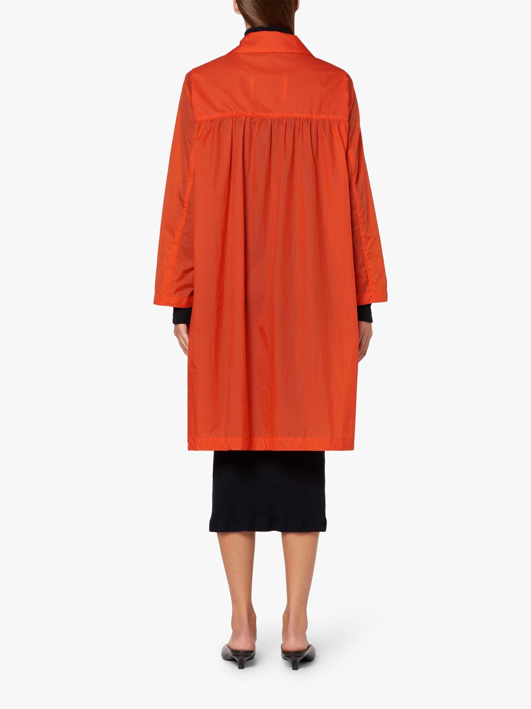 HANA ORANGE NYLON OVERCOAT | LMJ-018 - 4