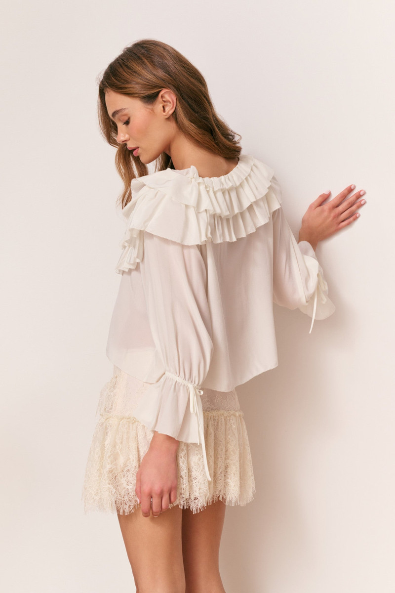 Warlow Silk Ruffle Blouse 5
