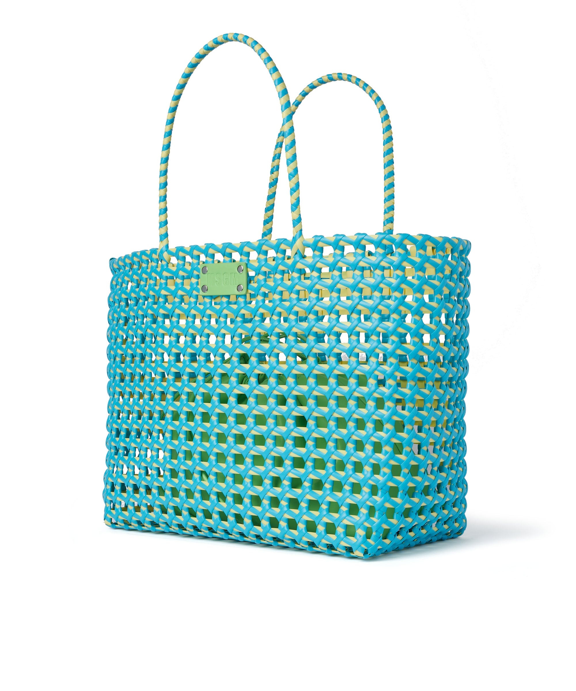 Large woven tote bag with logo - 3